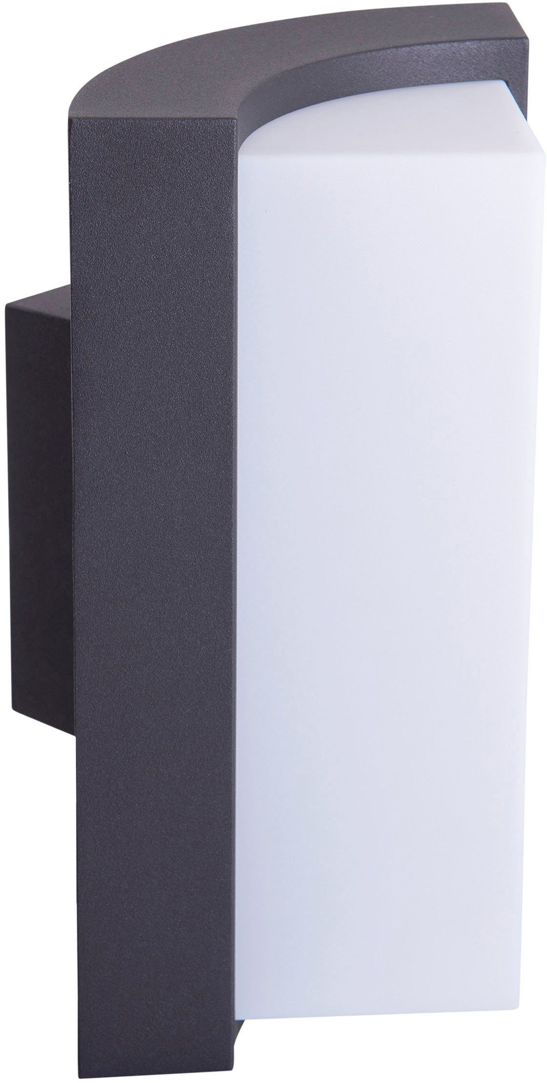 näve Ledwandlamp voor buiten Rico Wandlamp, terras, antraciet, hoogte: 14,8 cm, led warmwit (1 stuk)
