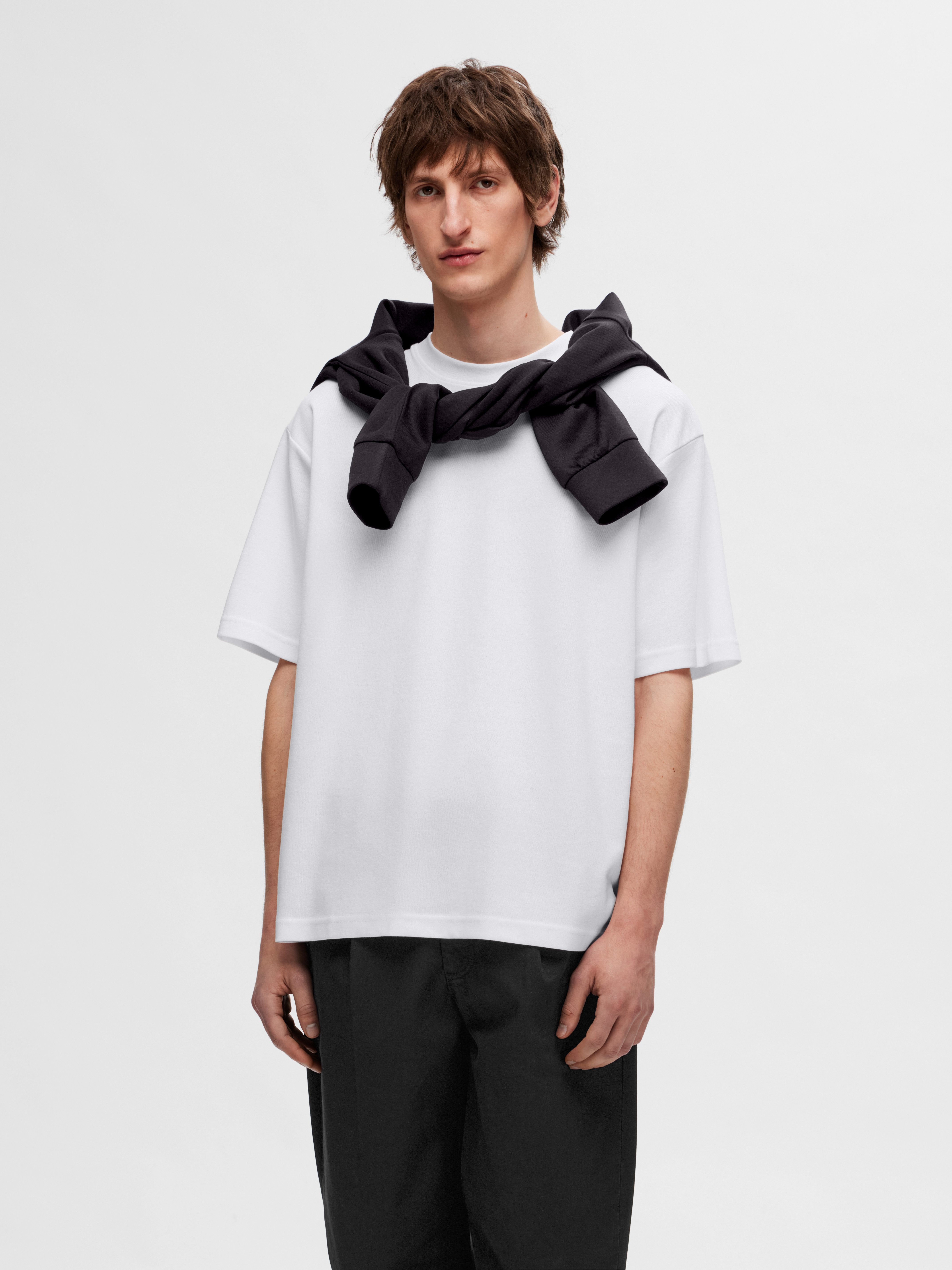 SELECTED HOMME Shirt met ronde hals SLHLOOSEOSCAR SS O-NECK TEE 3 PACK NOOS (set, 3-delig)