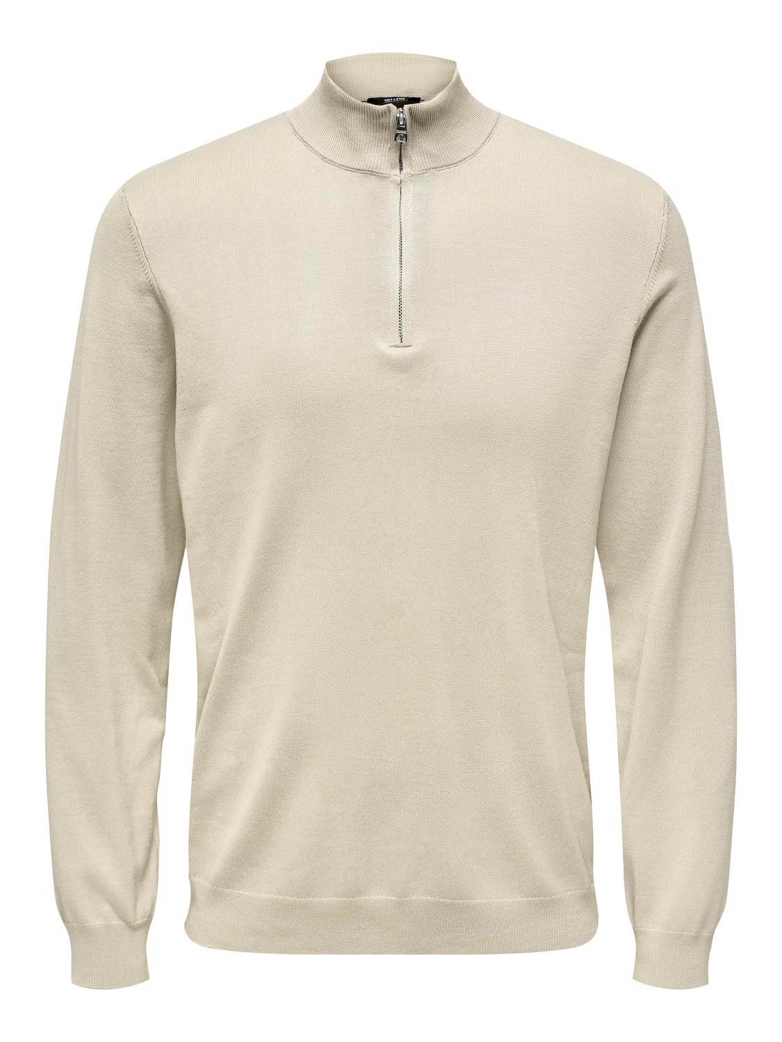 ONLY & SONS Gebreide trui ONSWYLER LIFE REG 14 HALF ZIP KNIT NOOS