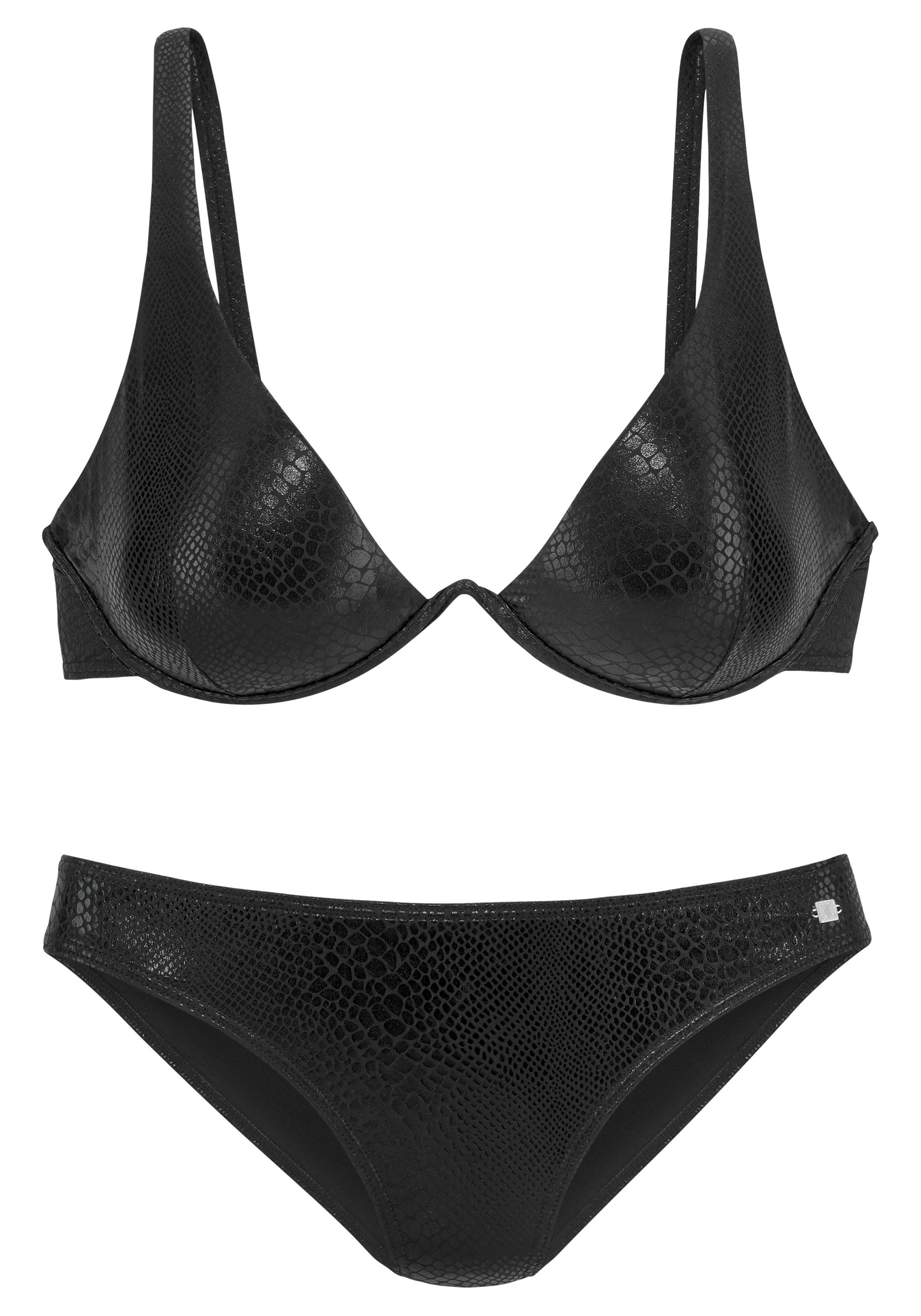 Jette Joop Beugelbikini met modieuze glanscoating