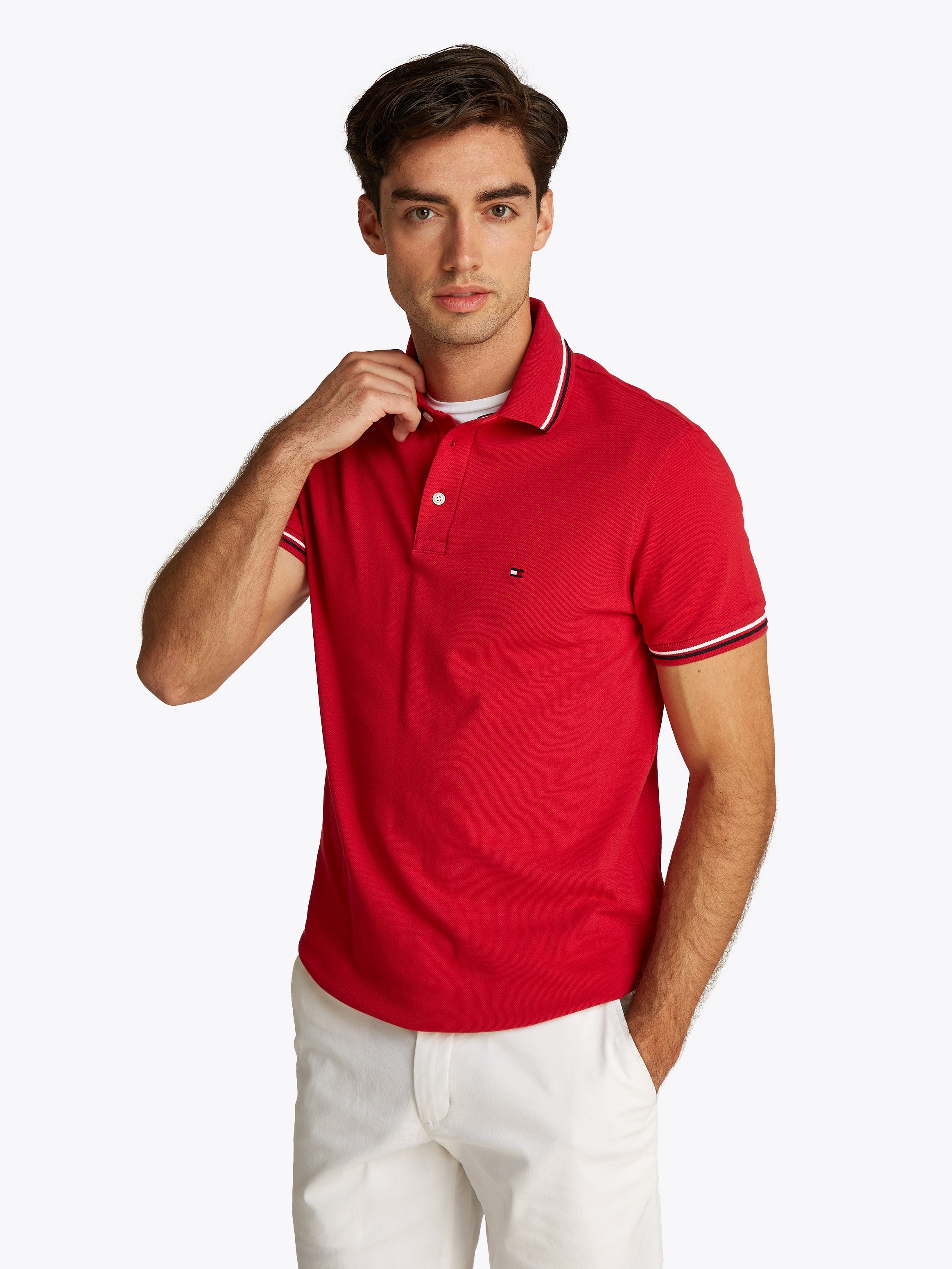 Tommy Hilfiger Poloshirt TOMMY TIPPED SLIM POLO