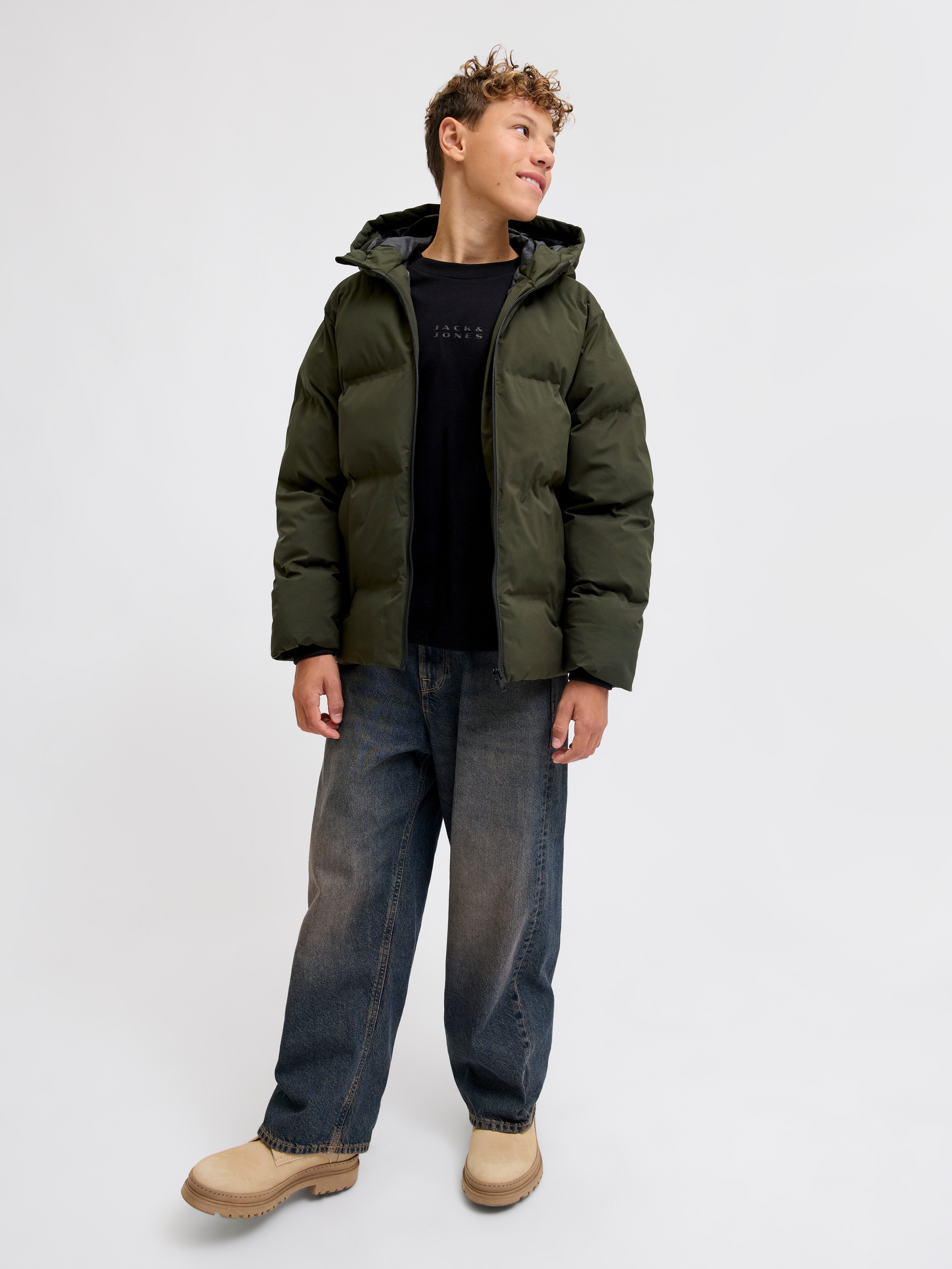 Jack & Jones Junior Gewatteerde jas JJKAITO PUFFER JACKET LN JNR