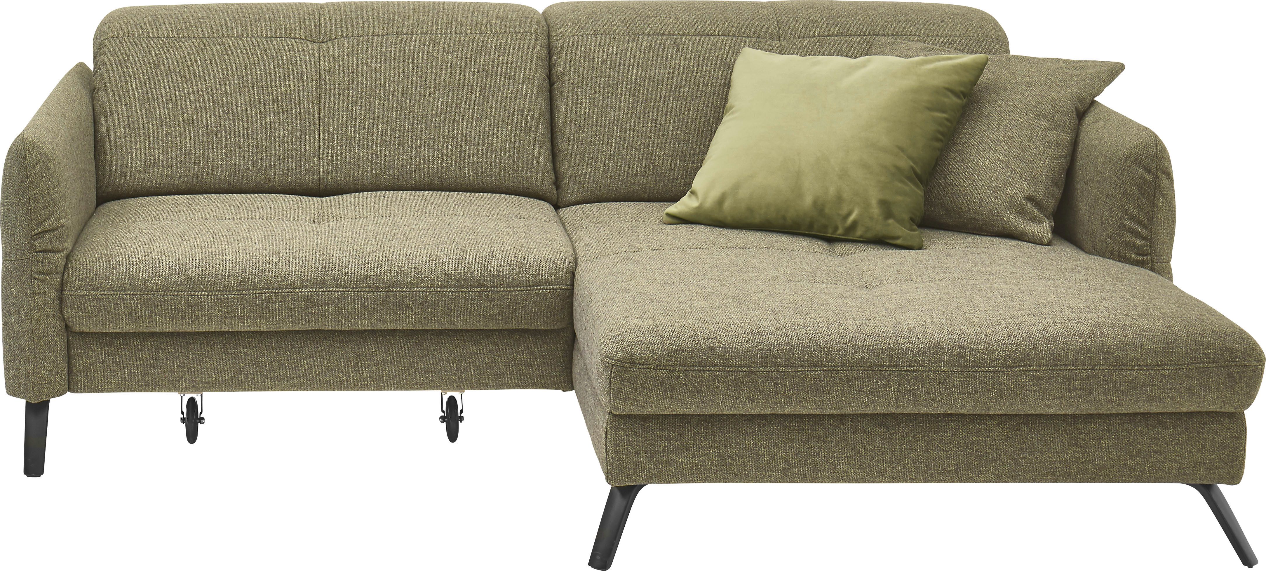 set one by Musterring Hoekbank SO 4400 V optioneel met motorische bedfunctie & hoofdverstelling, voet zwart
