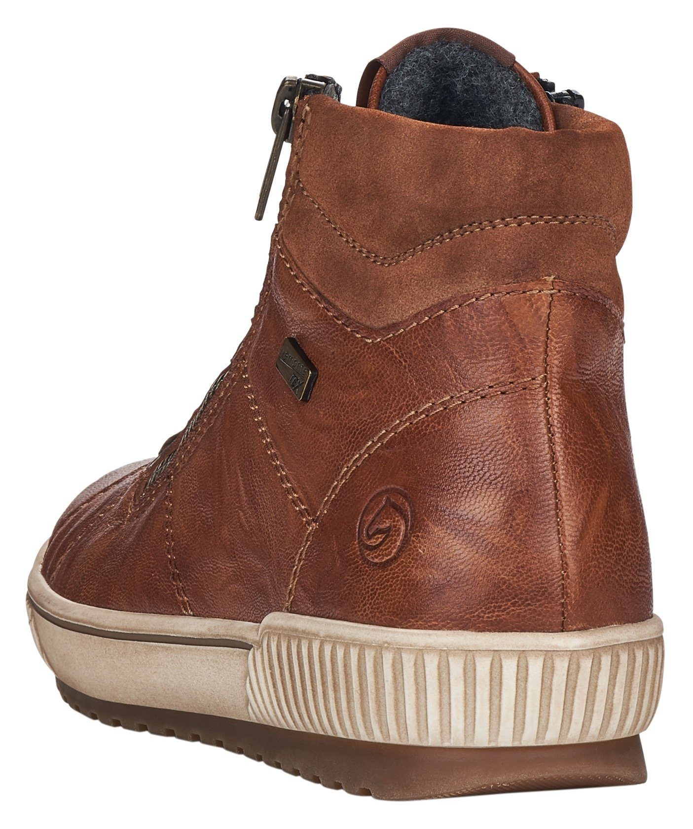 Remonte Veterschoenen platform, lace-up ankle boots, boots in crash look