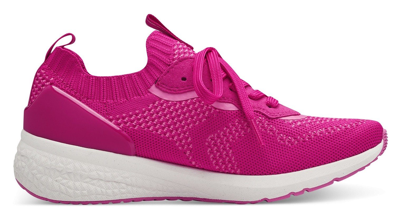 Tamaris Slip-on sneakers vrijetijdsschoen, lage schoen, veterschoen met opgezette sierveters
