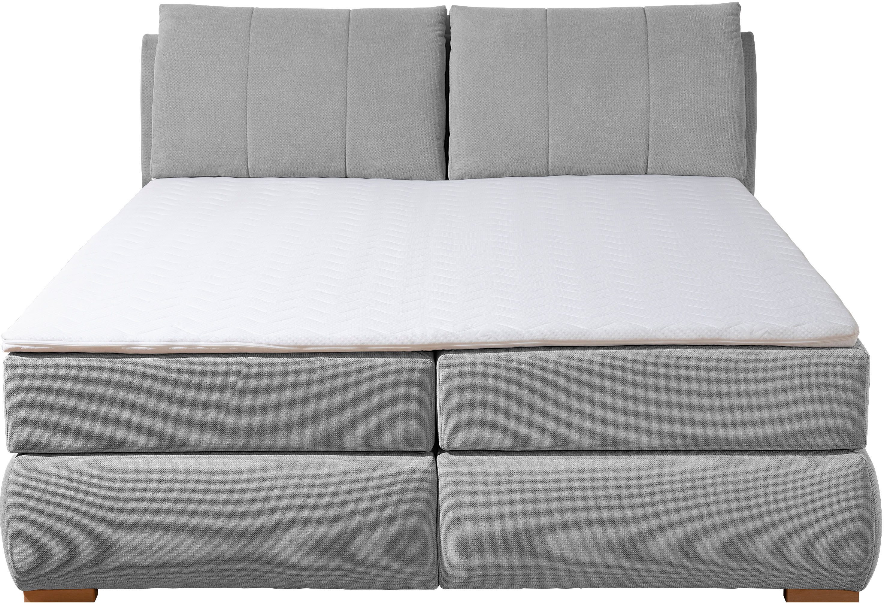 Home affaire Boxspring Breitenthal afneembare rugkussens met klittenband