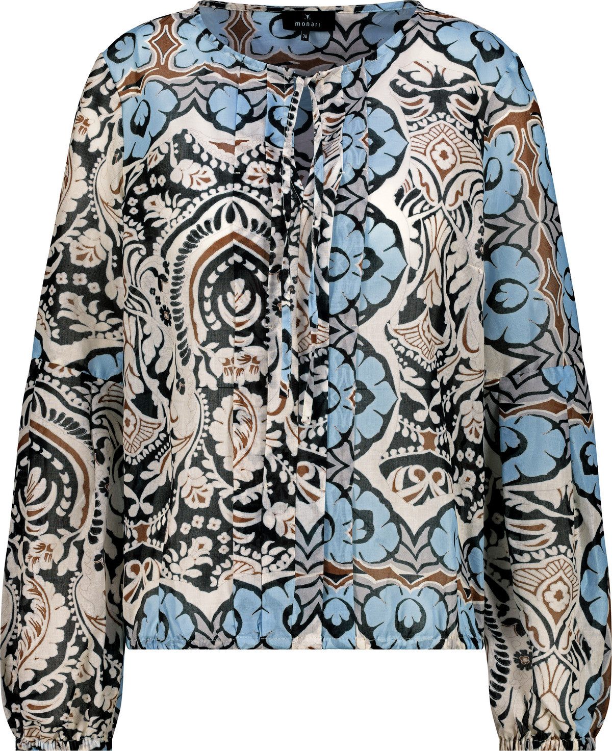 Monari Blouse met lange mouwen Blouse met ornamenten allover