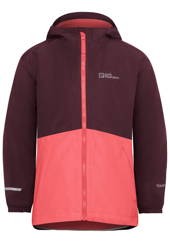 Jack Wolfskin Functioneel 3-in-1-jack ICELAND 3IN1 JACKET K 3in1, waterdicht, overgangsjas