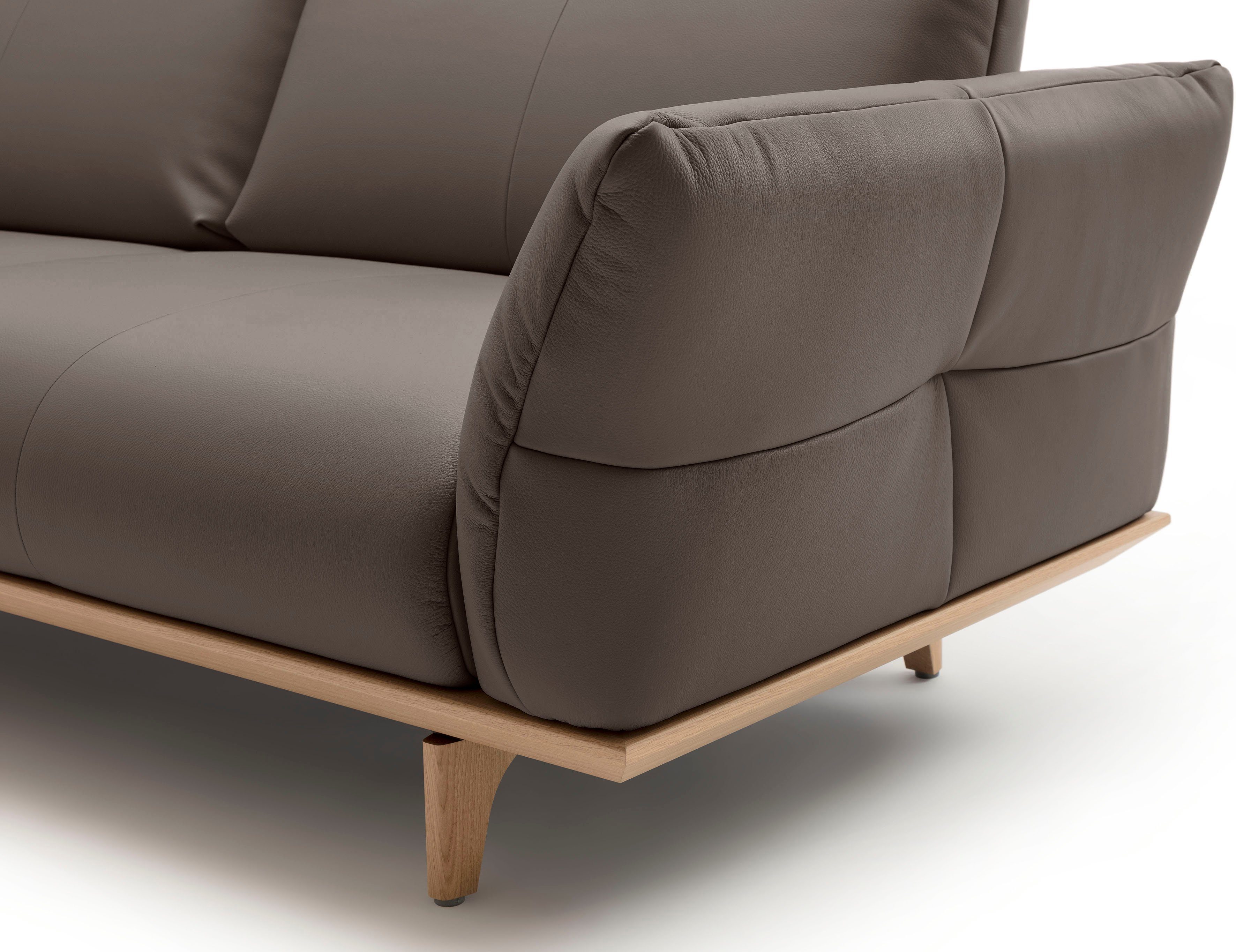 Creation BY ROLF BENZ 3-zitsbank Hs.460 Onderstel in eiken, poten in natuurlijk eiken, breedte 208 cm
