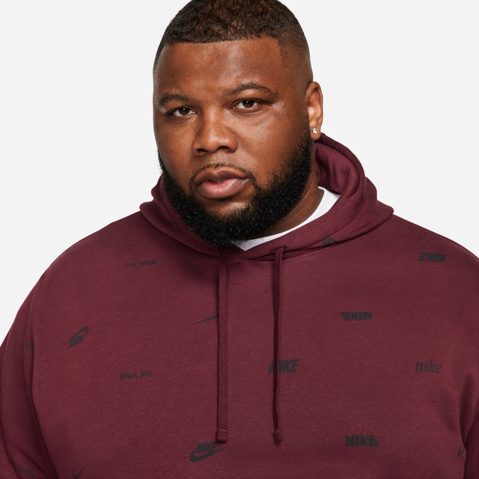 Nike Sportswear Hoodie CLUB FLEECE+ MEN'S ALLOVER PRINT PULLOVER HOODIE