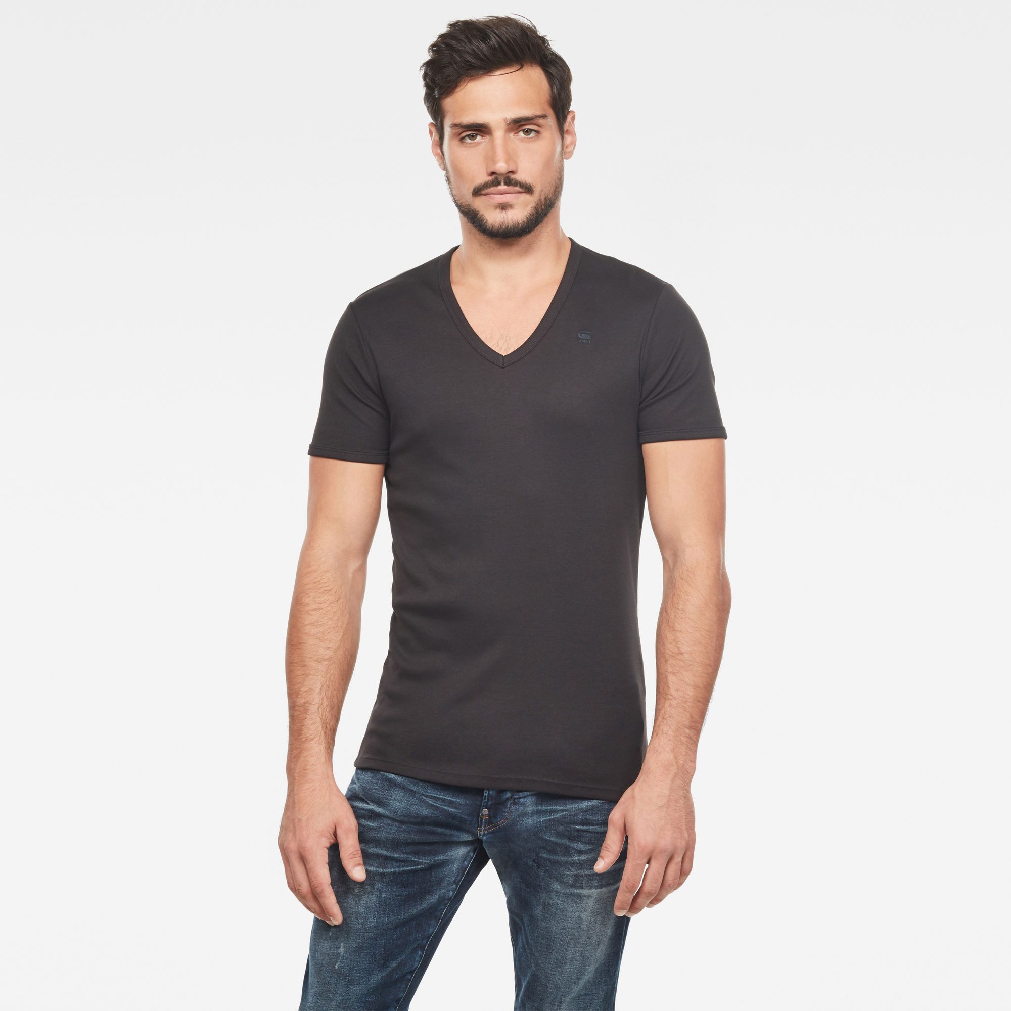 G-Star RAW T-shirt Base V 2-Pack (set, 2-delig)