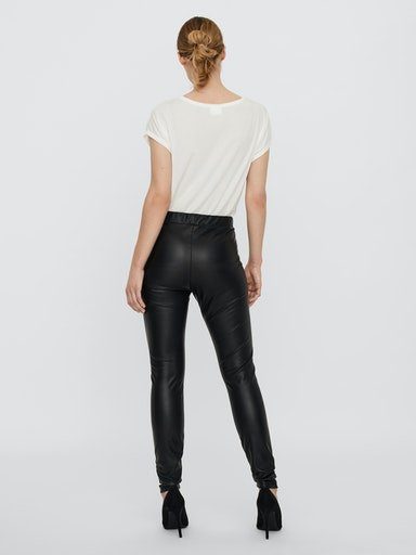 Vero Moda Imitatieleren broek VMGANA MR PL LEGGING