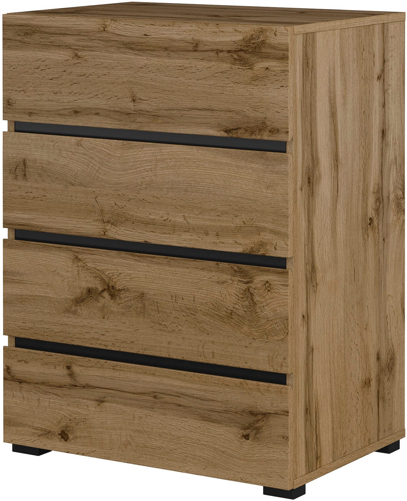 INOSIGN Kast Cross,Breedte 60 cm, moderne greeploze sideboard,4 lades