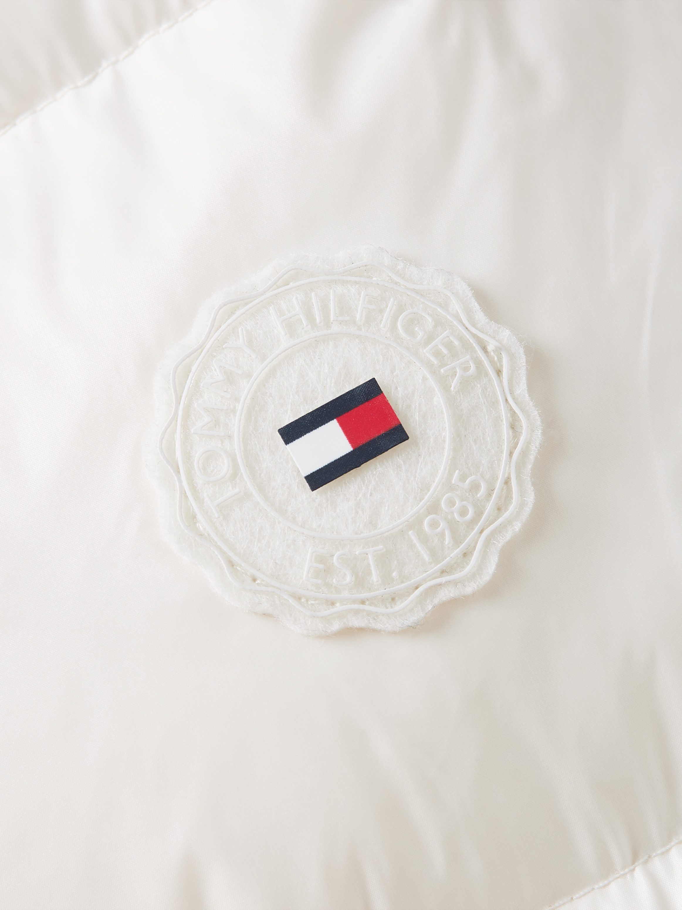 Tommy Hilfiger Lange jas met gestempeld logo