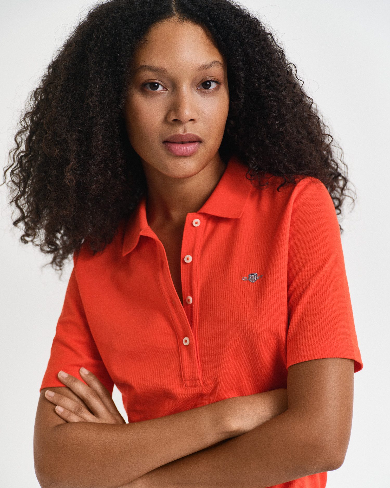 Gant Poloshirt SLIM SHIELD KA PIQUE POLO met geborduurd grafisch logo op de borst