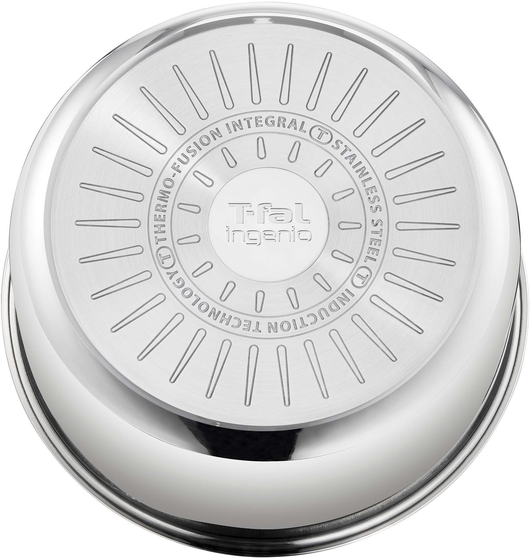 Tefal Pannenset L898S4 Ingenio Preference, kookpan set inductie, stapelbaar, ruimtebesparend (set, 4-delig)