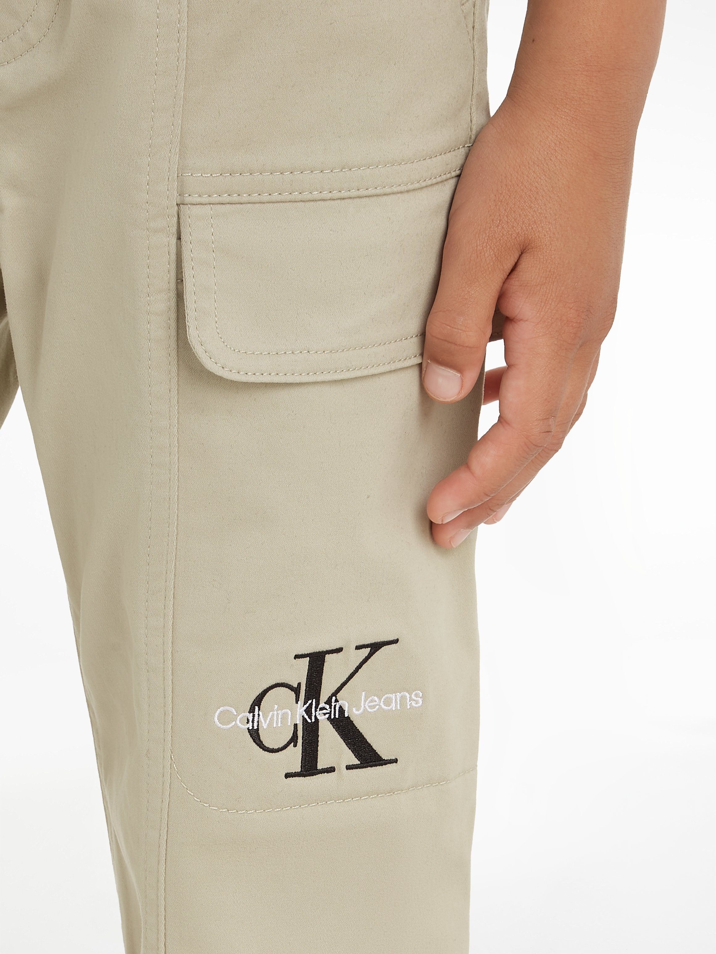 Calvin Klein Cargobroek SATEEN CARGO PANTS voor kinderen tot 16 jaar