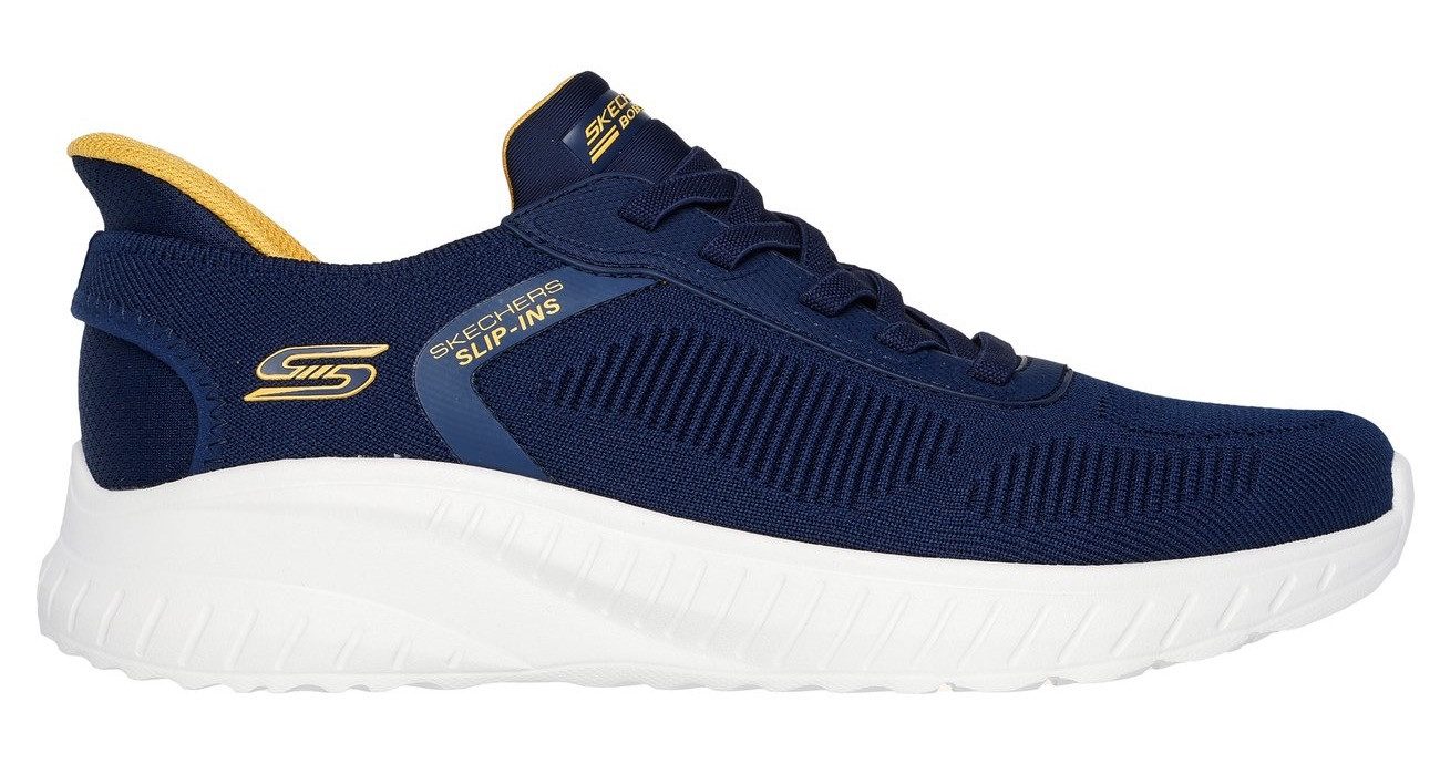 Skechers Slip-on sneakers BOBS SQUAD CHAOS-SOLID STEP , instapschoen, slippers, sneaker om in te stappen