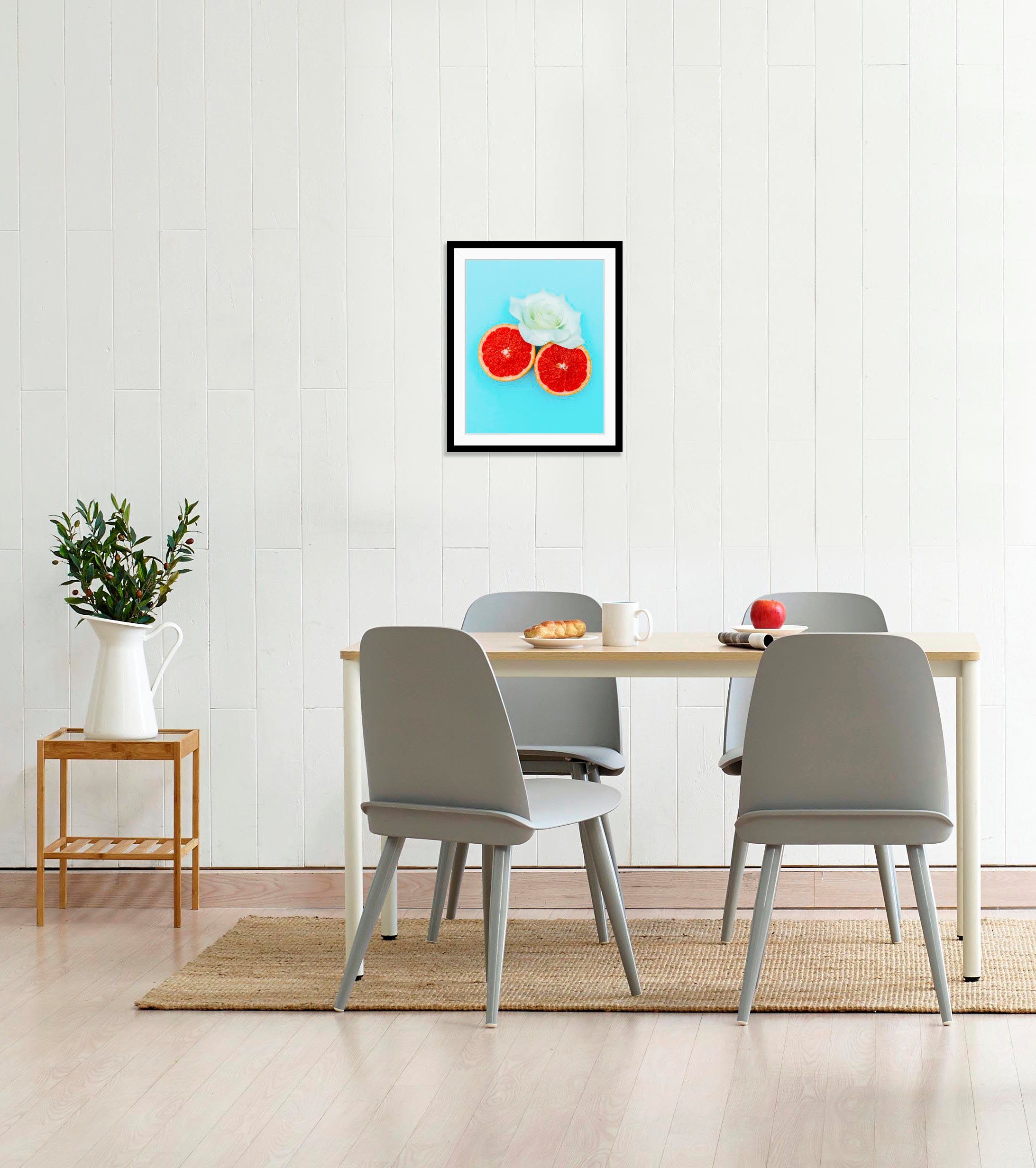 queence Wanddecoratie Nicolas HD premium posterdruk incl. houten lijst (1 stuk)