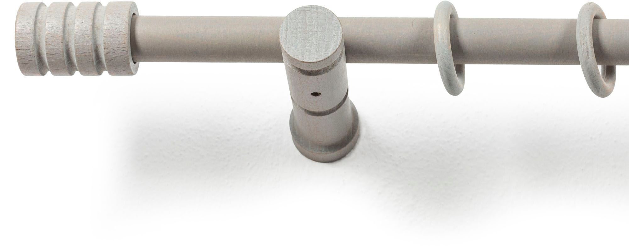 SN DECO GROUP Gordijnroede Pisa 28 mm, hout, verschillende lengtes en kleuren, compleet set (1 stuk)