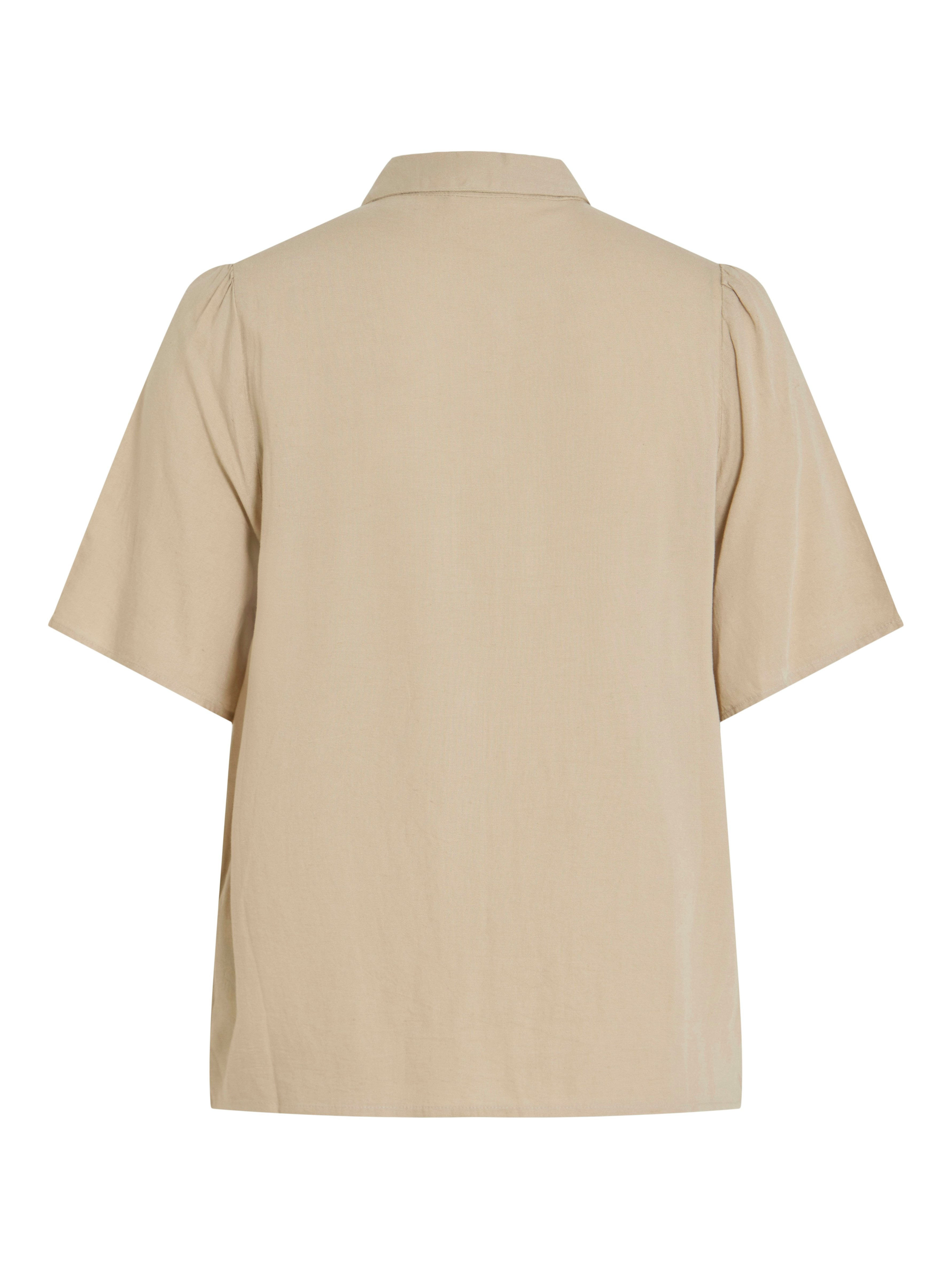 Vila Blouse met korte mouwen VIPRICIL S/S NEW SHIRT - NOOS