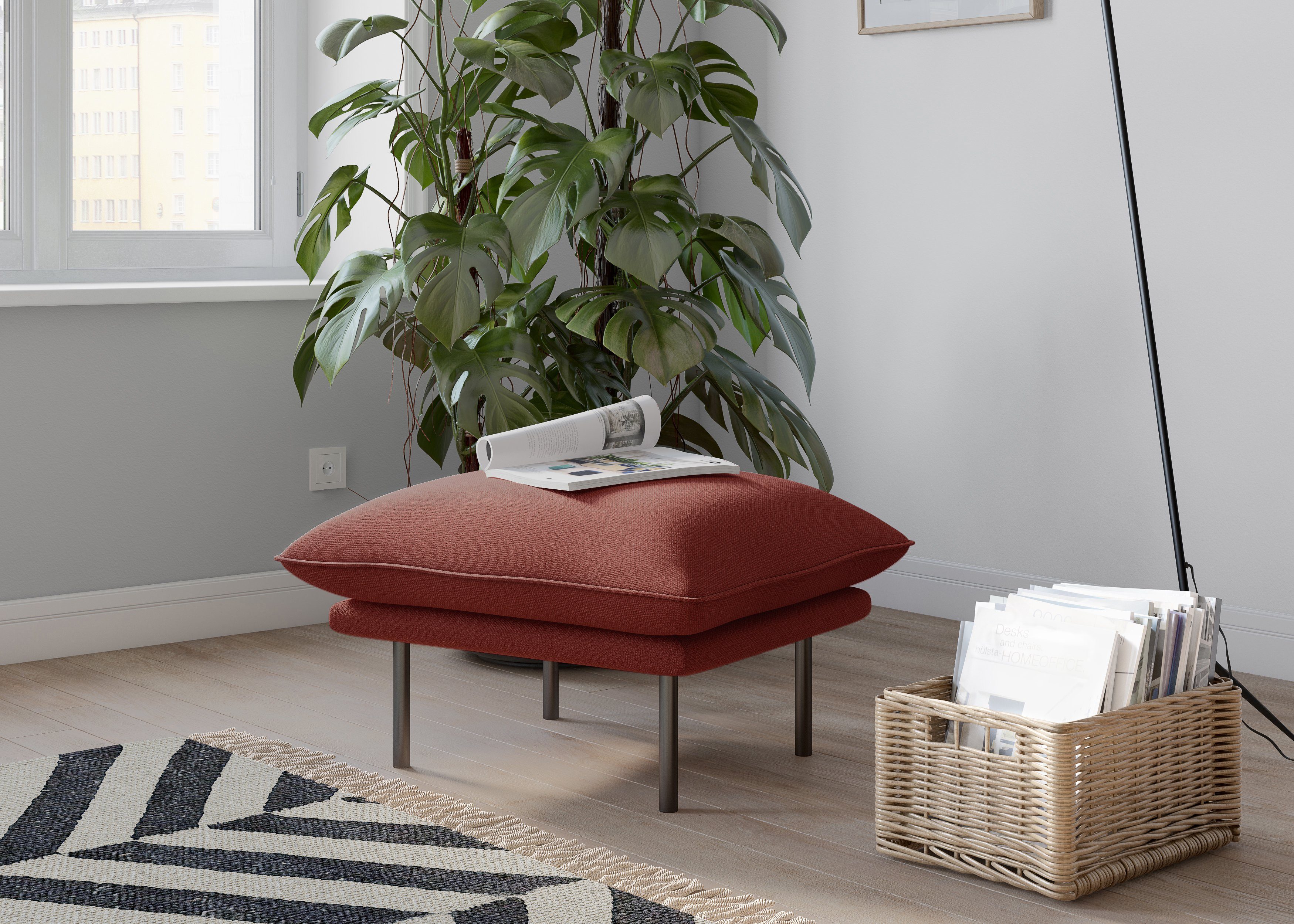 andas Hocker Stine Bijzonder design door kussen-look en opstaande naad, by Morten Georgsen