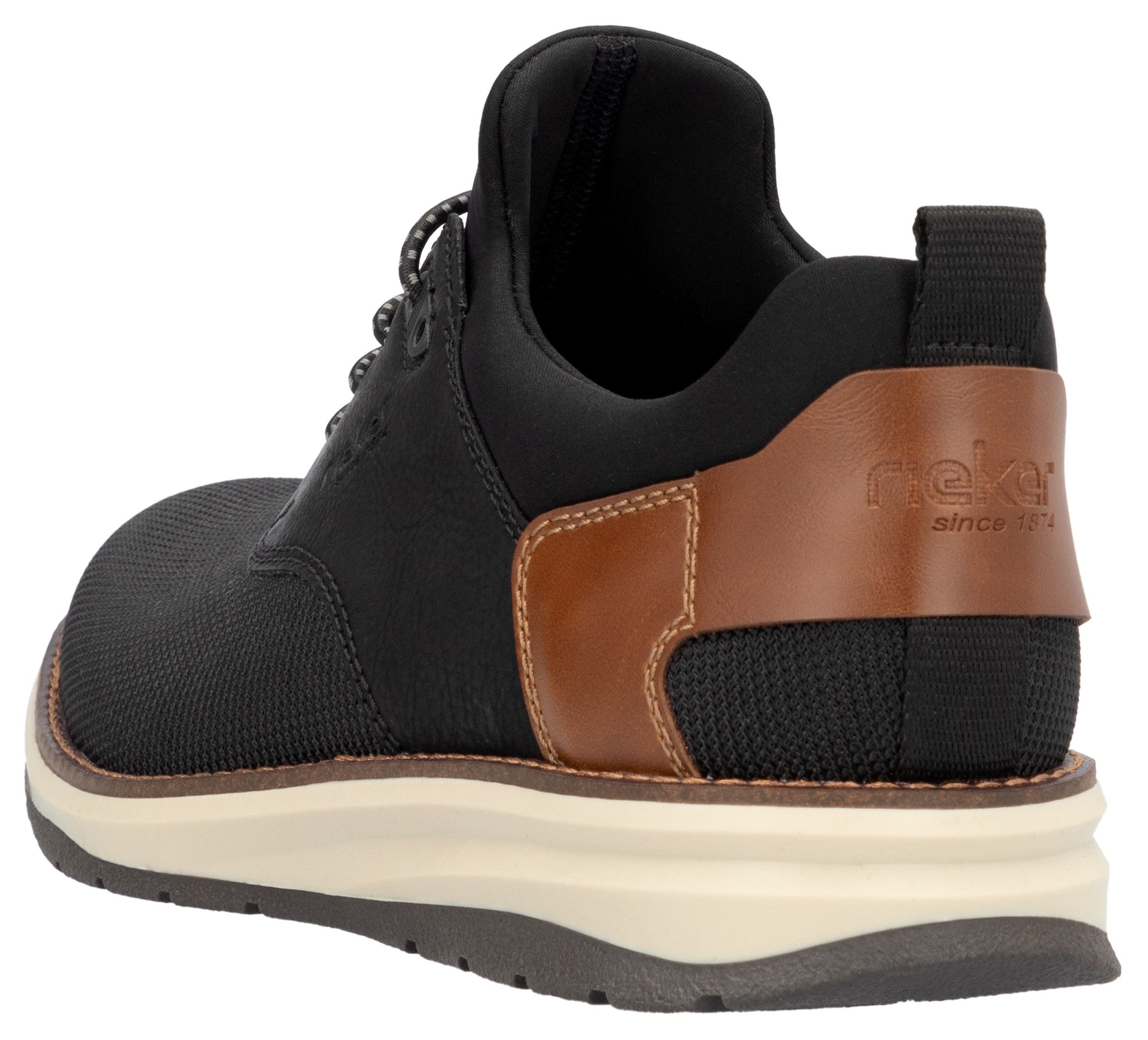 Rieker Slip-on sneakers lage schoen, vrijetijdsschoen, instapschoen met elastiek