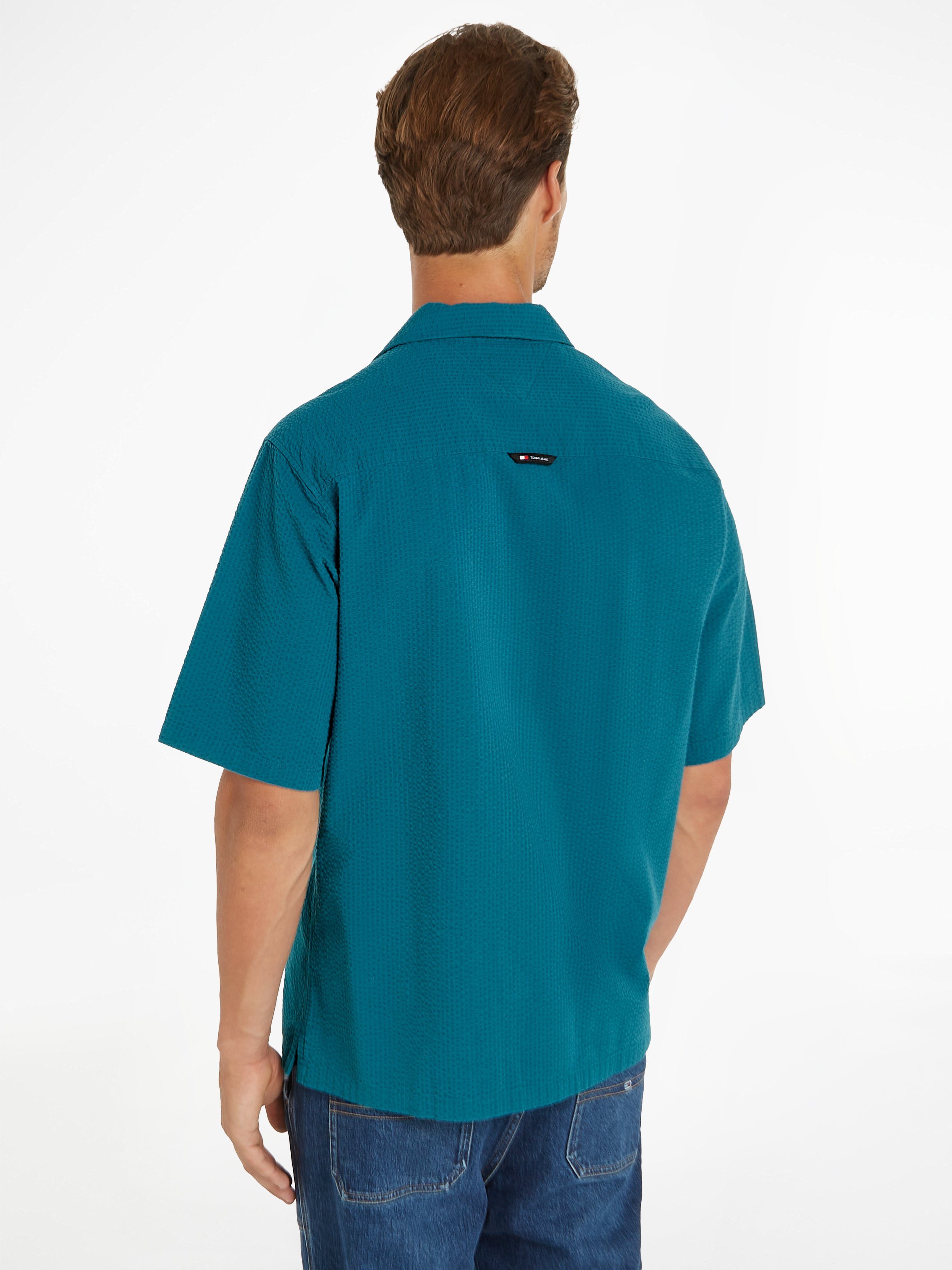 TOMMY JEANS Overhemd met korte mouwen TJM RLX SEERSUCKER CAMP SHIRT