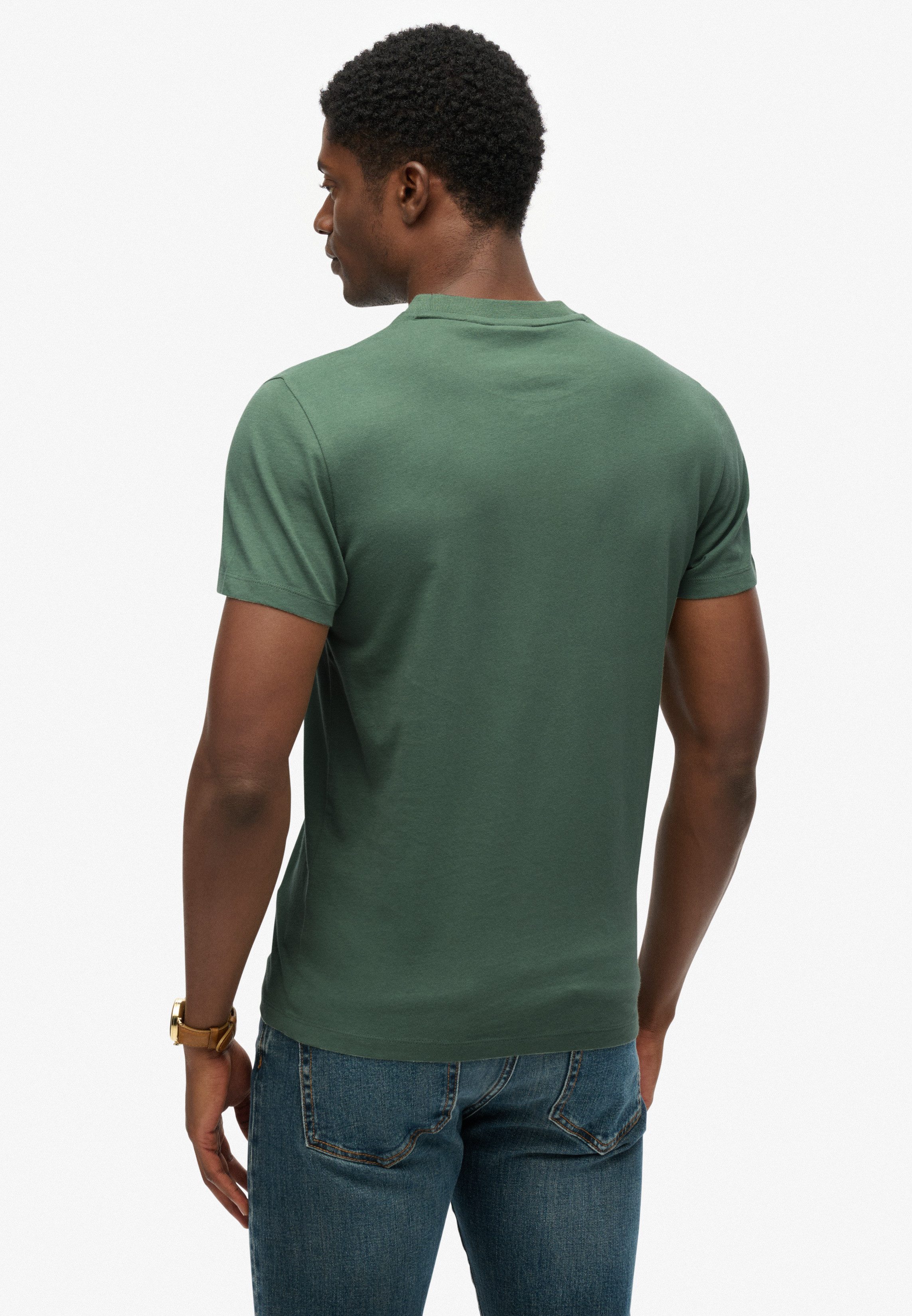 Superdry Shirt met ronde hals ESSENTIAL LOGO EMB TEE
