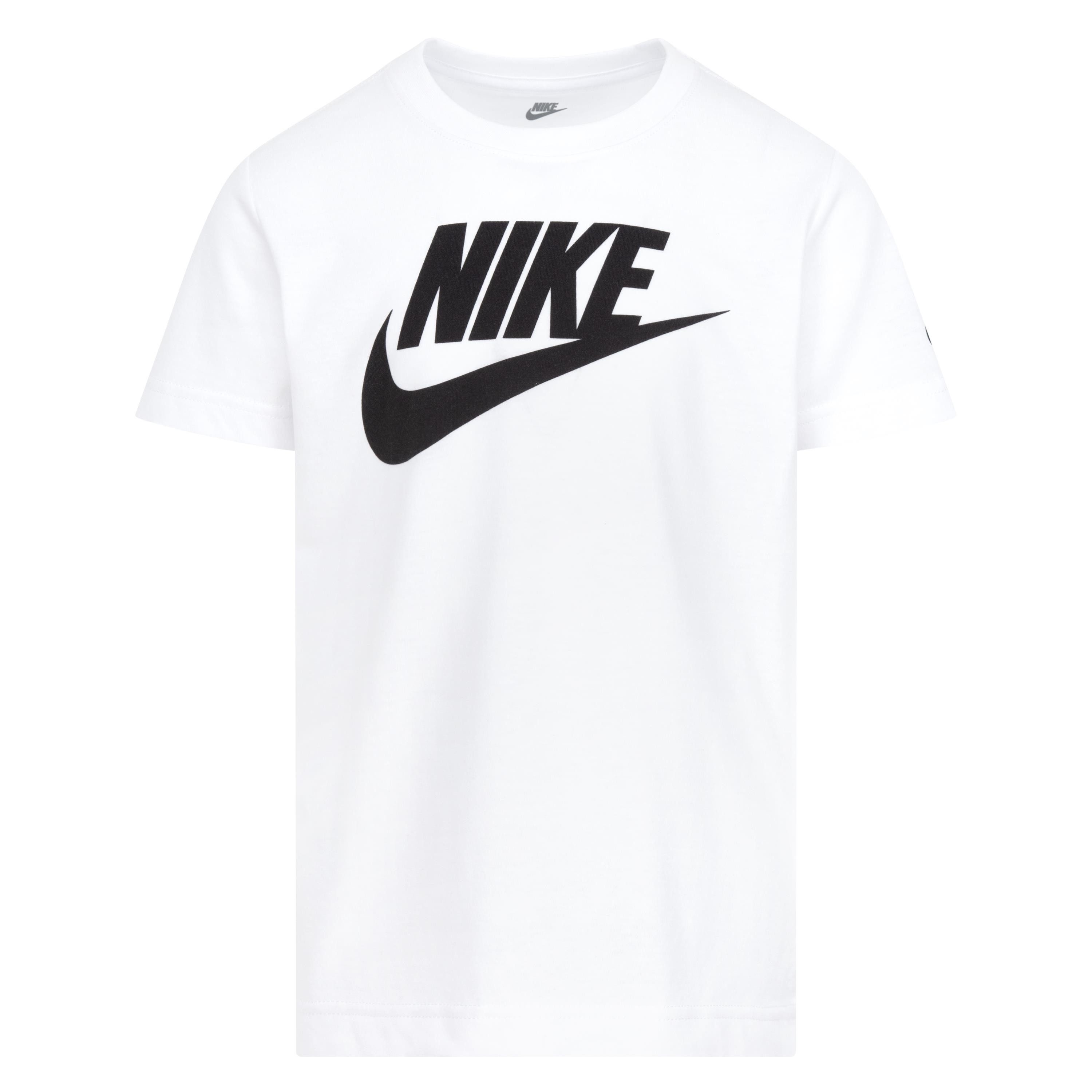 Nike Sportswear T-shirt NKN FUTURA EVERGREEN (1-delig) jongens t-shirts maat 110 (5) wit