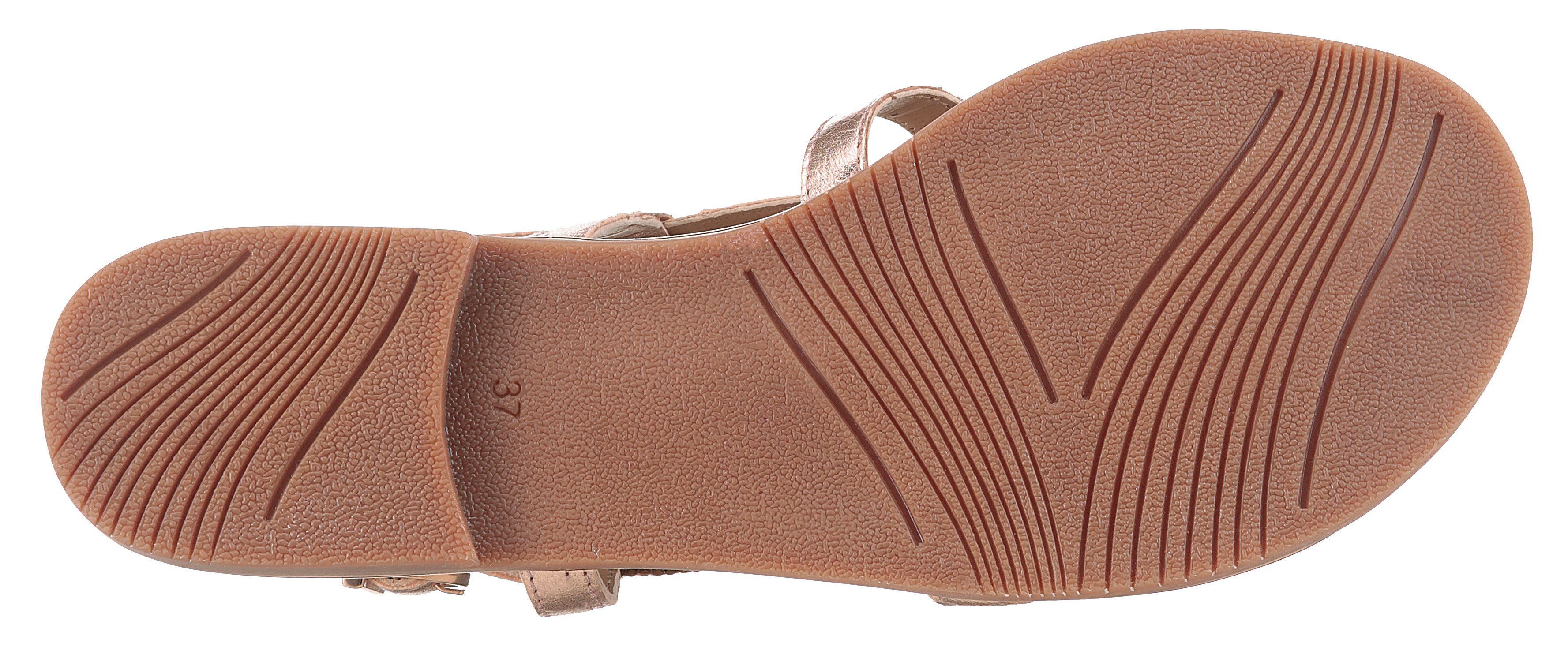 Marco Tozzi Sandalen , blokhak, sandalette, feestdagenschuh bezet met strasssteentjes