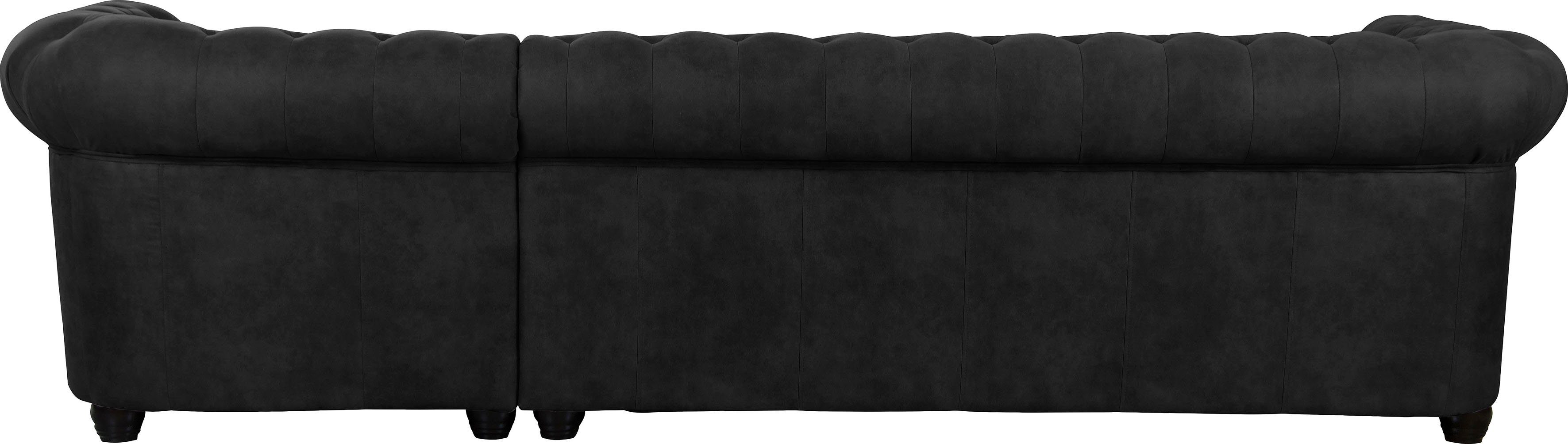 Home affaire Chesterfield-bank Rysum L-vorm Chesterfield-look, lange zijde links of rechts