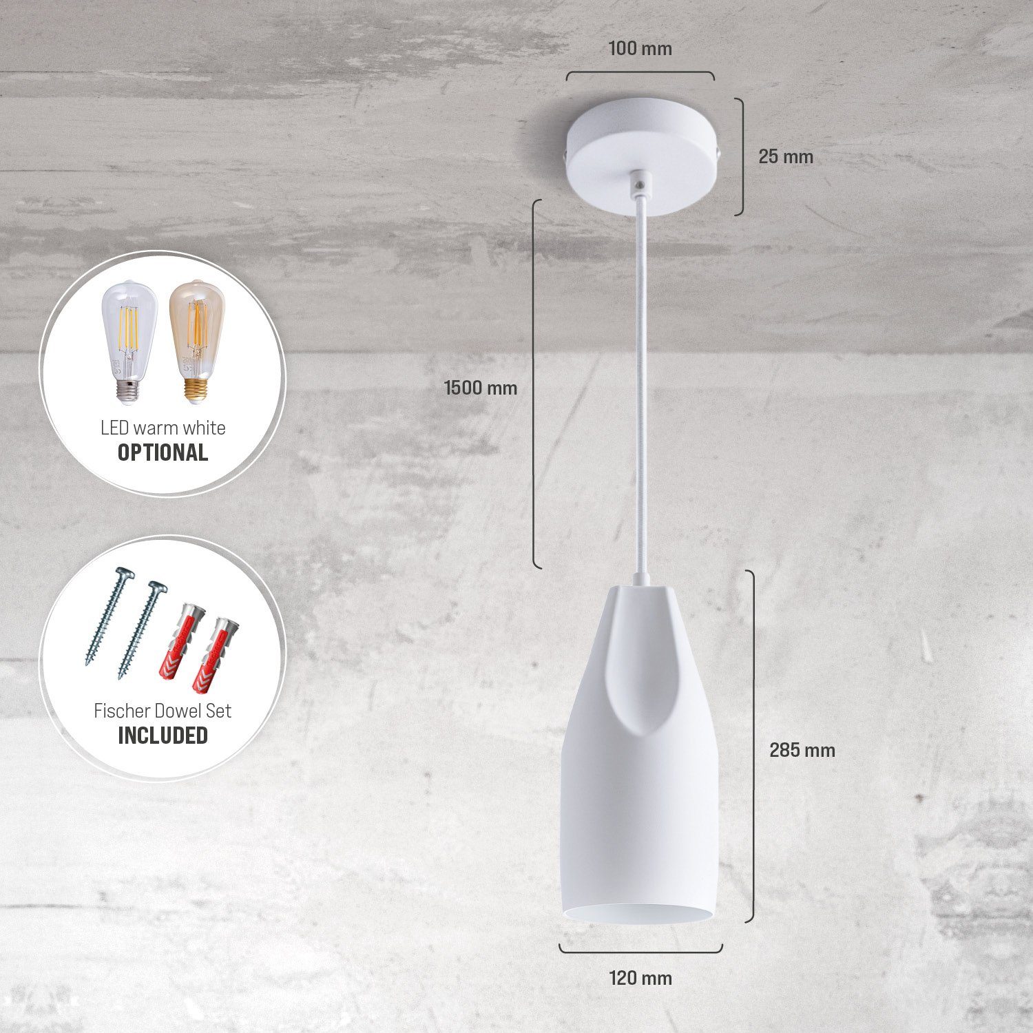 Paco Home Hanglamp HURLEY I Hanglamp eetkamer keukenlamp hangend Eettafellamp binnenin in goudkleur