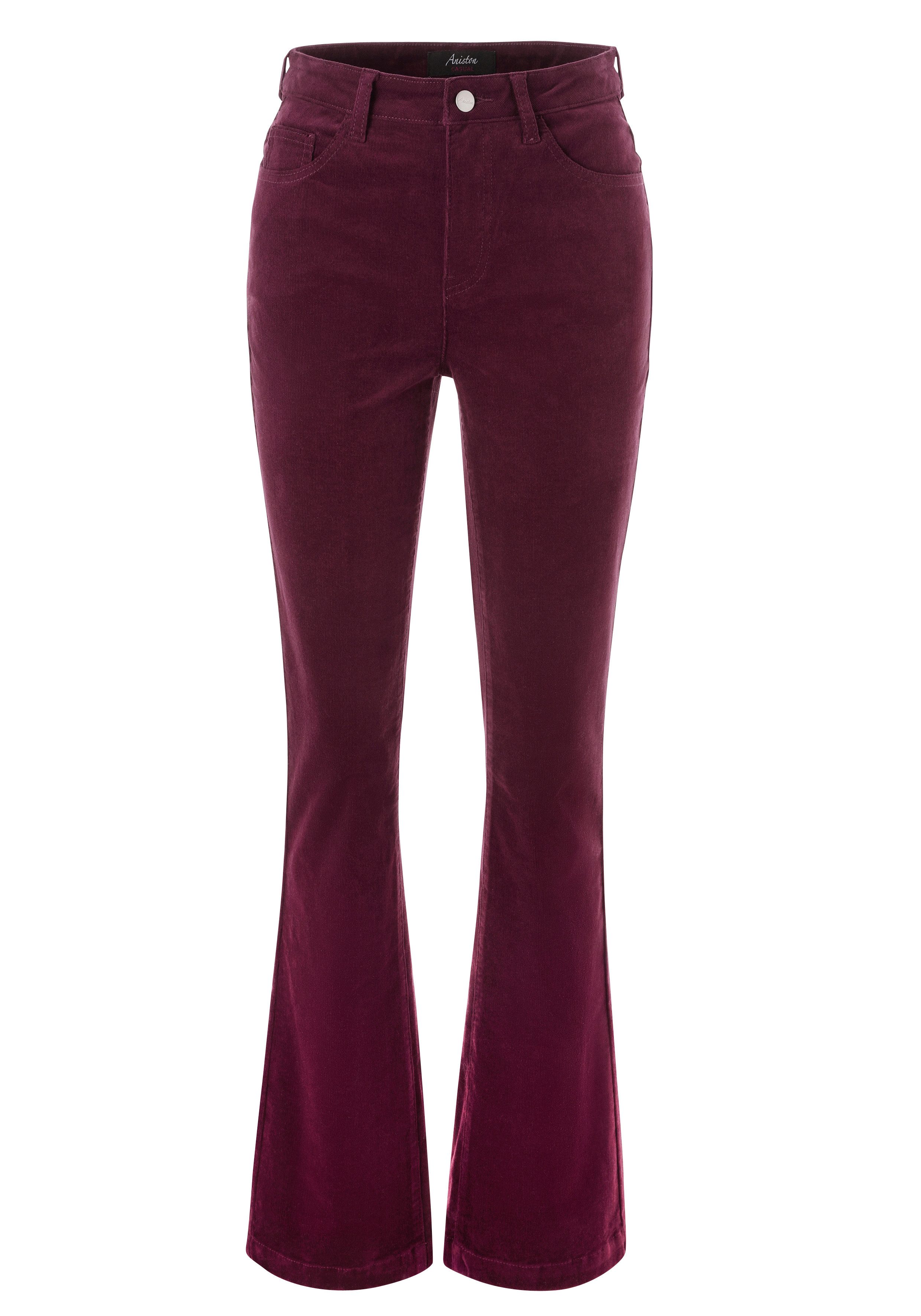 Aniston CASUAL Cordbroek in trendy bootcut-vorm