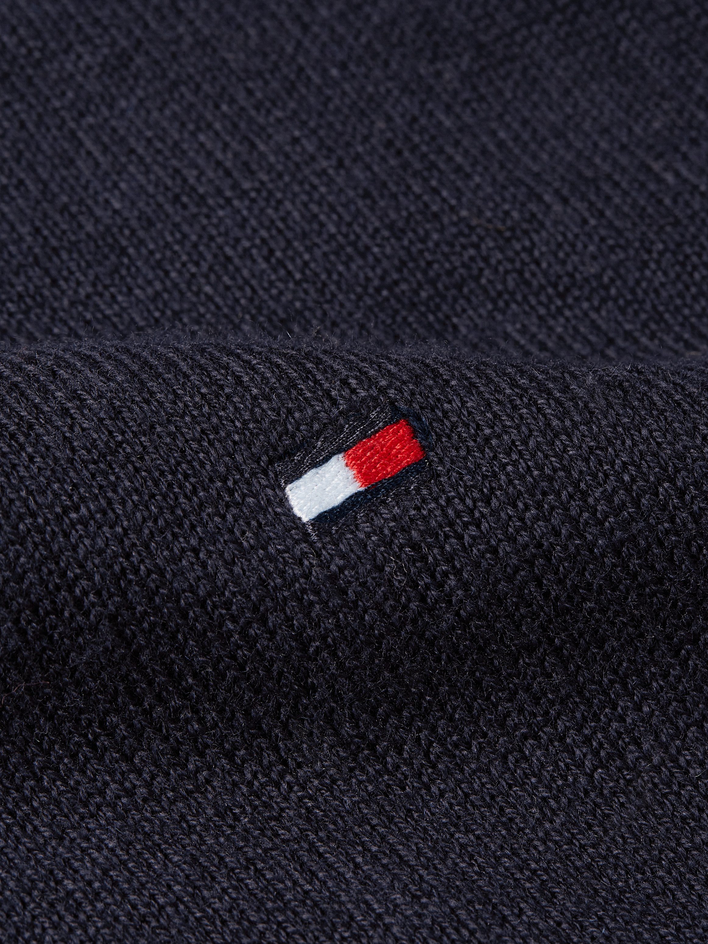 Tommy Hilfiger Schipperstrui PIMA ORG CTN CASHMERE ZIP MOCK