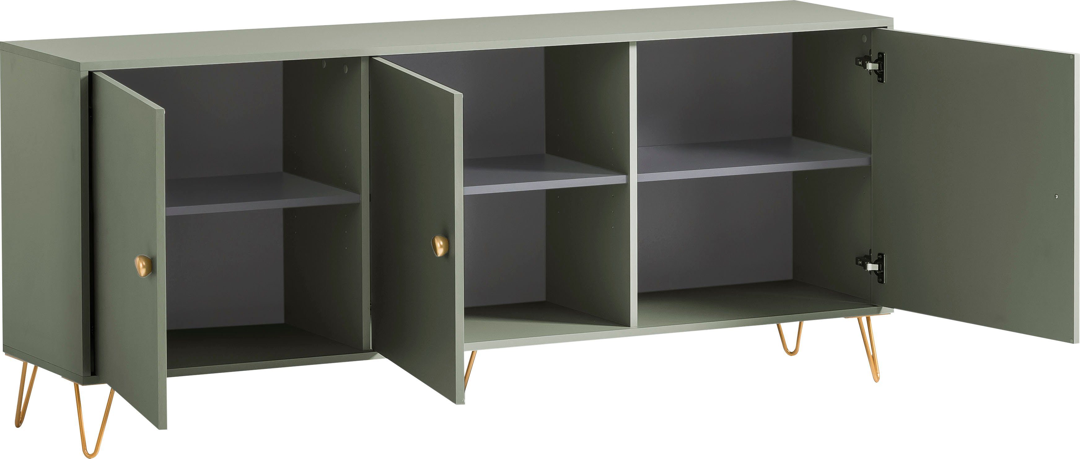 LOOKS BY WOLFGANG JOOP Tv-meubel Looks Organic Met hoogwaardig metalen beslag en soft-closescharnieren