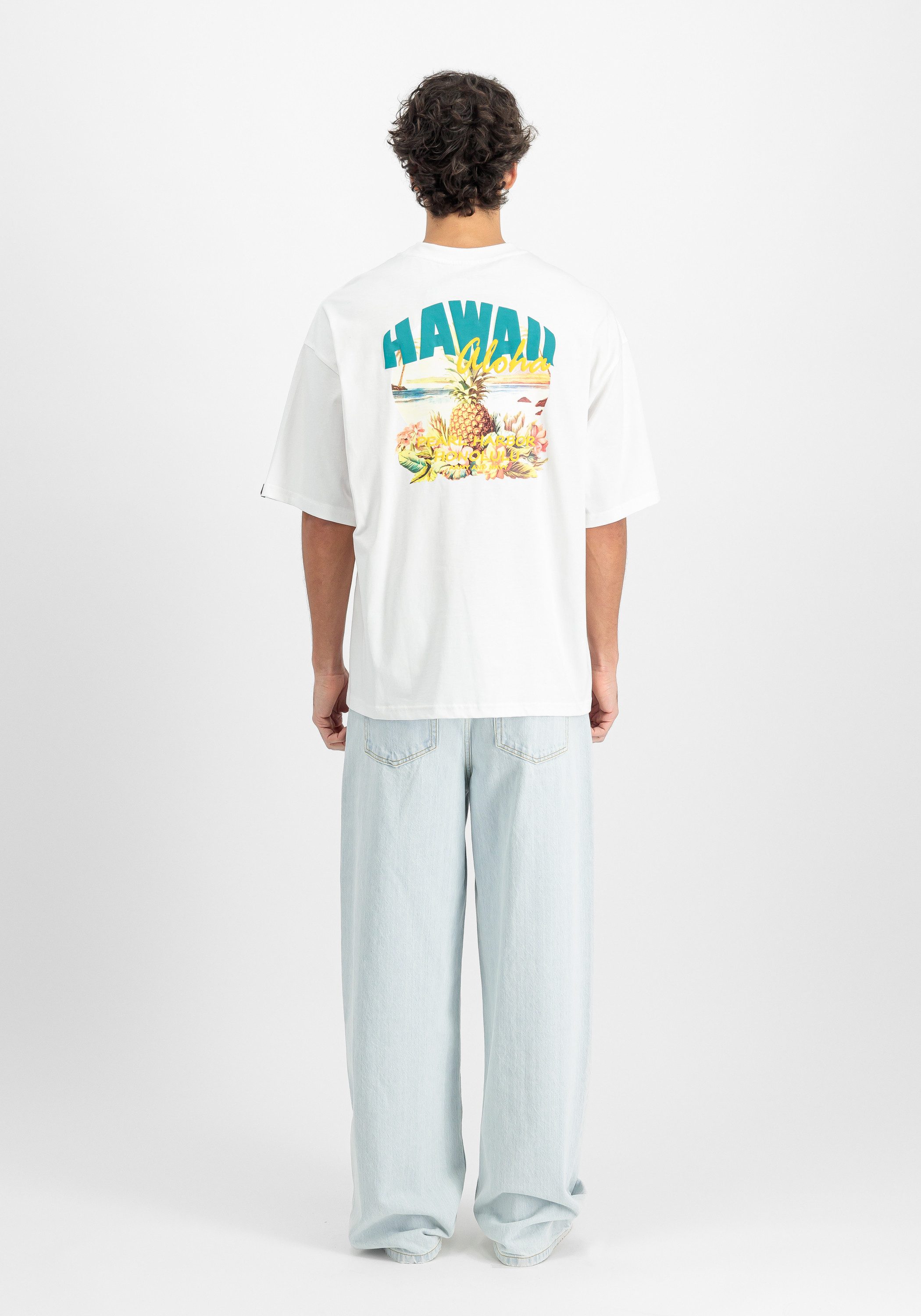 Alpha Industries T-shirt Alpha Industries Men - T-Shirts Hawaii Aloha Backprint T-Shirt