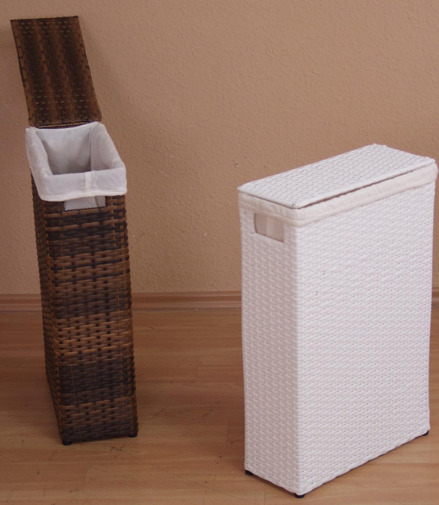 Home affaire Wasmand Linnenbox met stoffen inzet (1 stuk)
