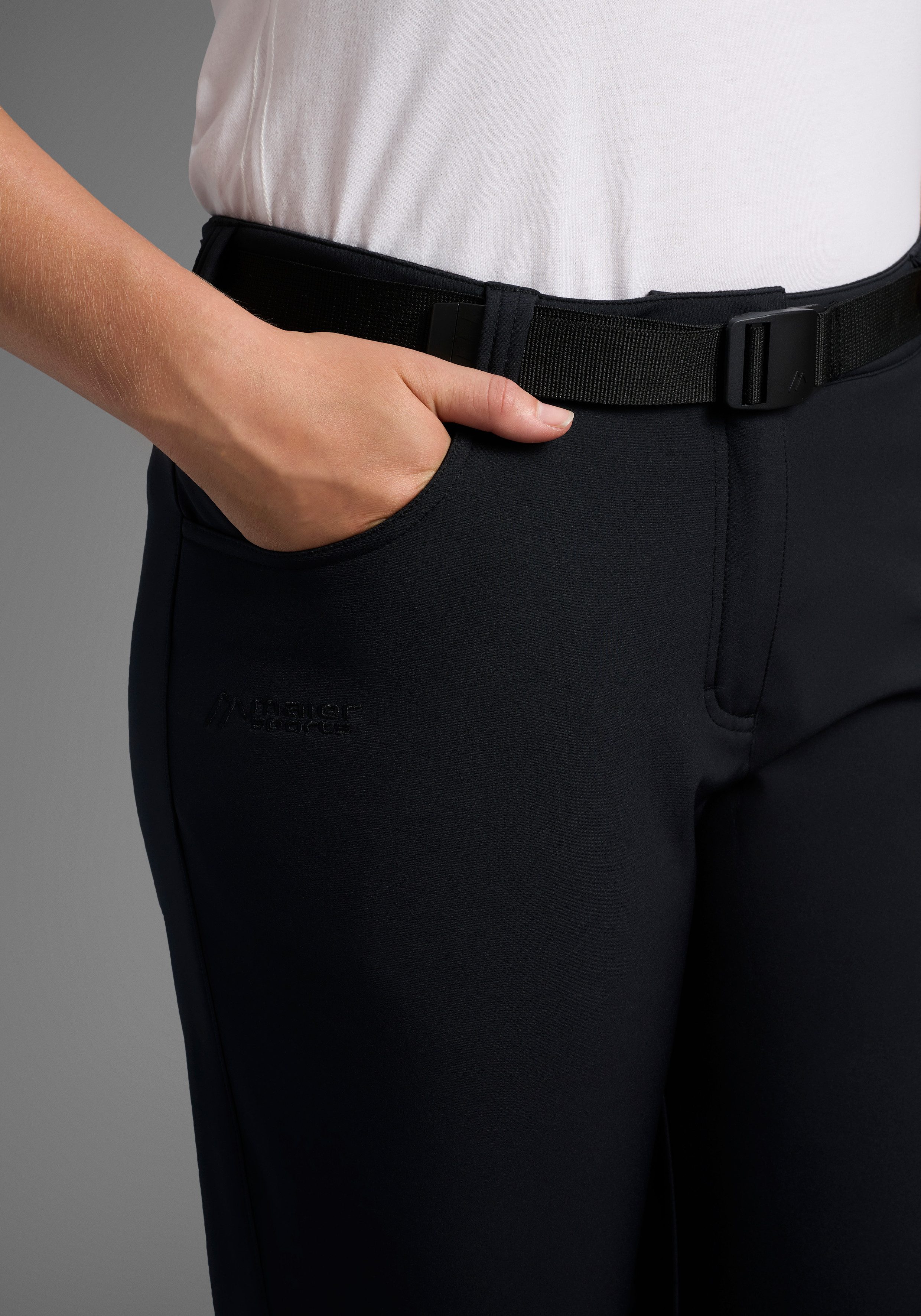 Maier Sports Outdoorbroek DA-BROEK EL. SOFTSH. PERLIT W