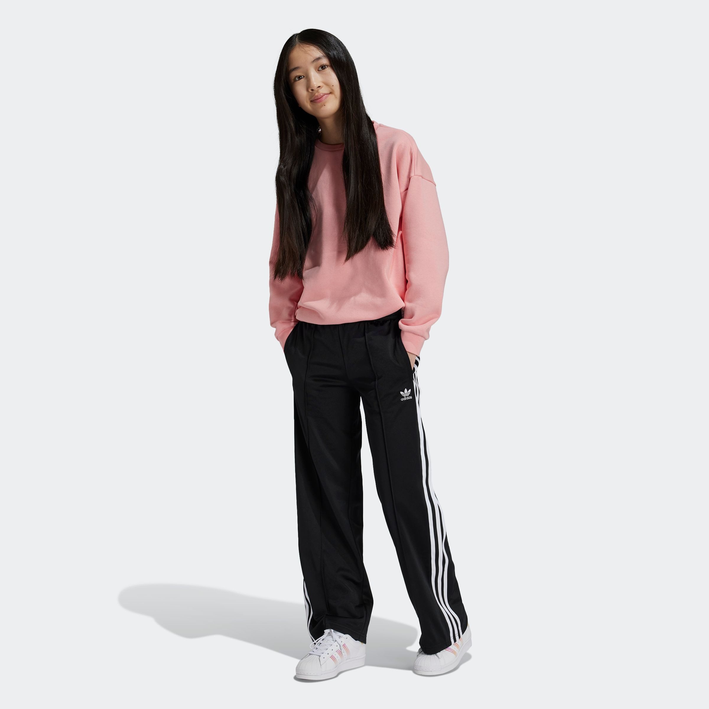 adidas Originals Sportbroek WIDE PANTS (1-delig) meisjes broeken maat 170 zwart