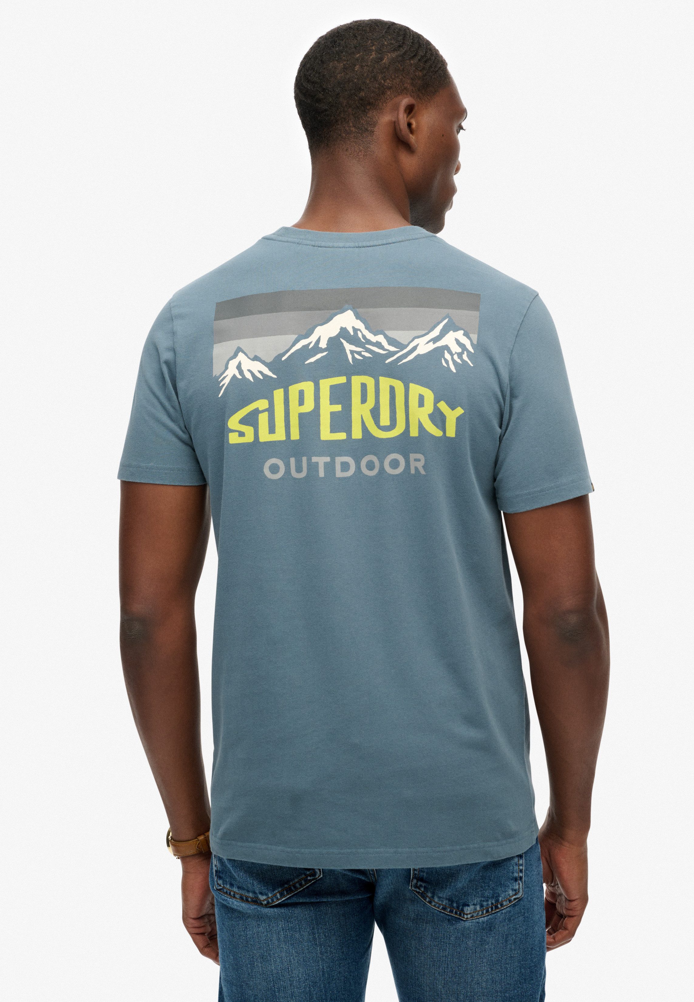 Superdry Shirt met ronde hals MOUNTAIN RELAXED TEE