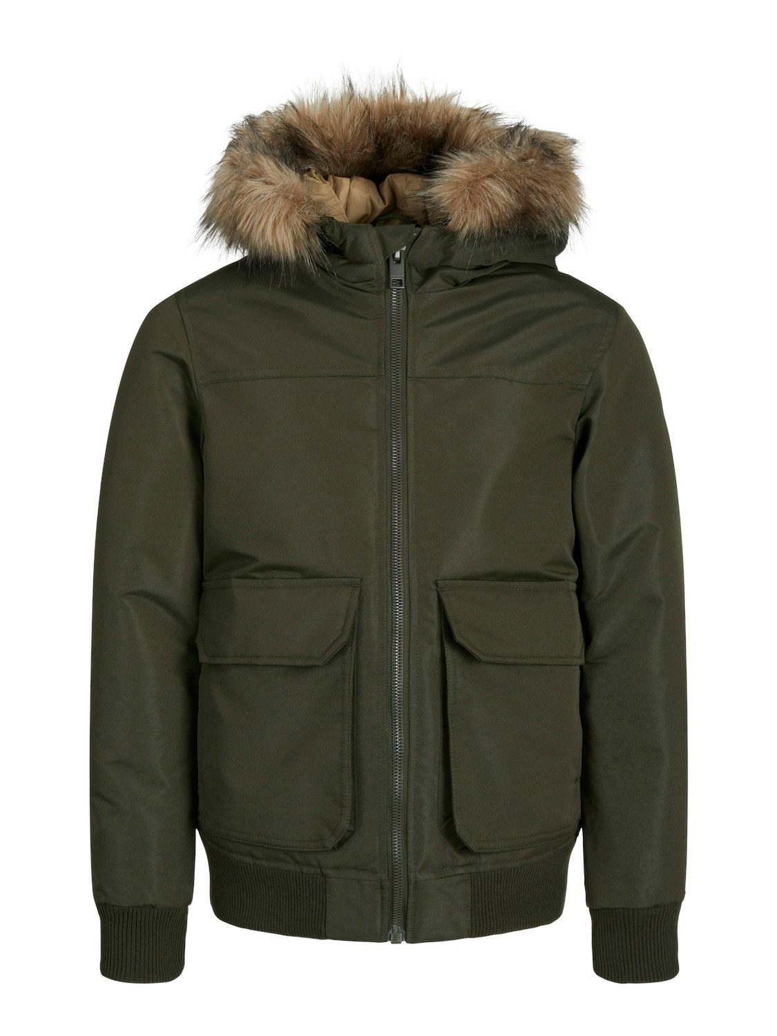 Jack & Jones Junior Outdoorjack JJECONSTRUCT DETACHABLE FUR BOMBER JNR