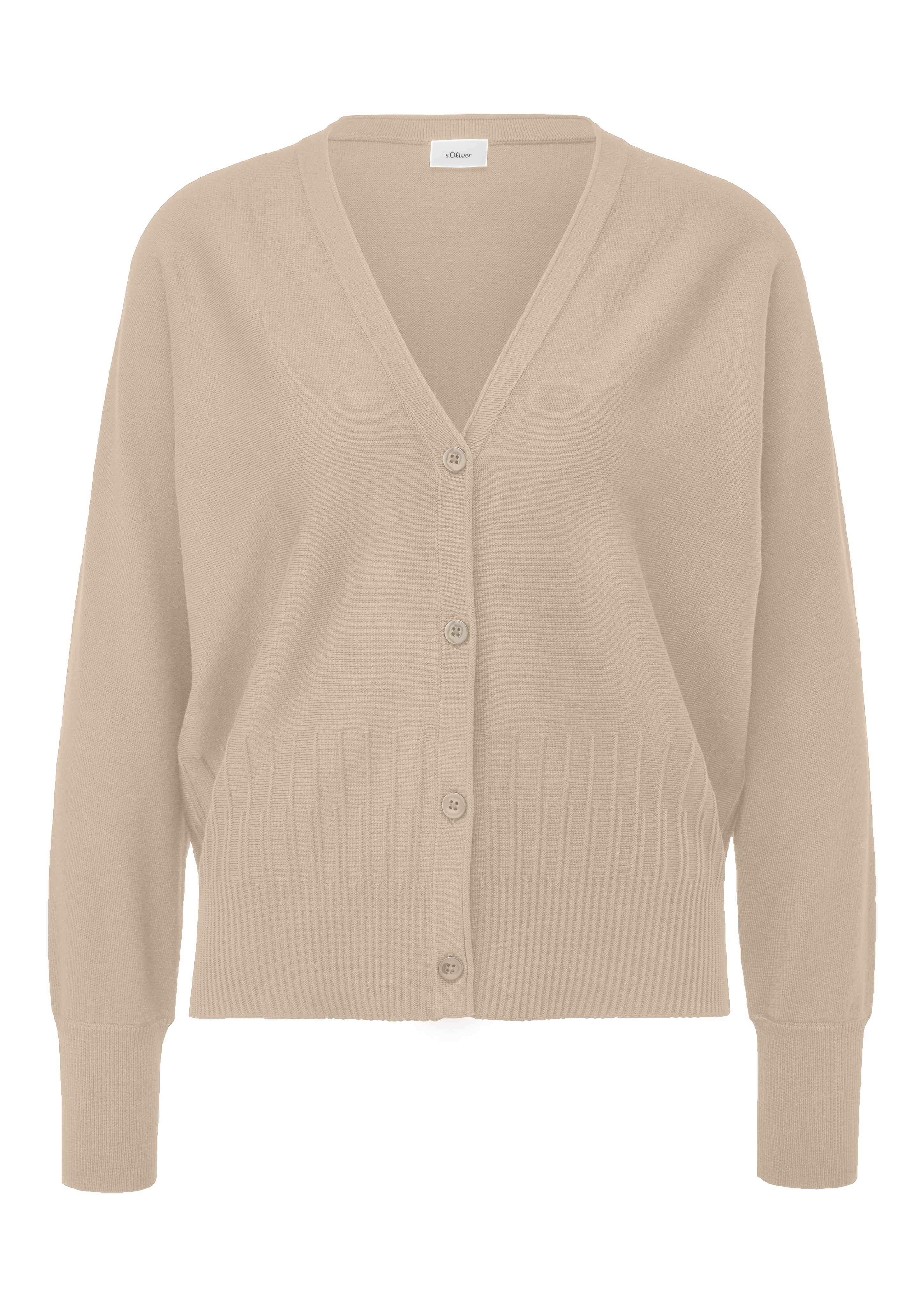 s.Oliver BLACK LABEL Vest met structuurpatroon aan de zoom