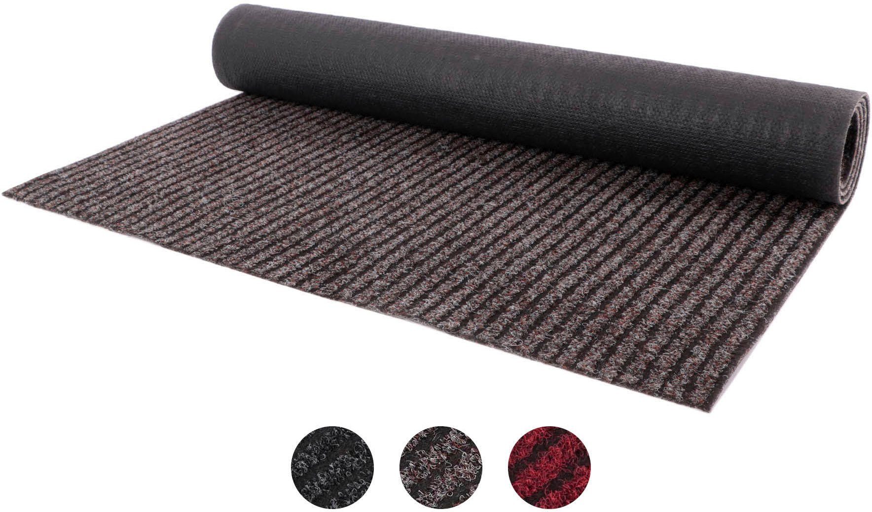 Primaflor-Ideen in Textil Loper Schoonloopmat GIN, Made in Belgium Vuilvangmat, gemêleerd, gestreept, slijtvast, antislip