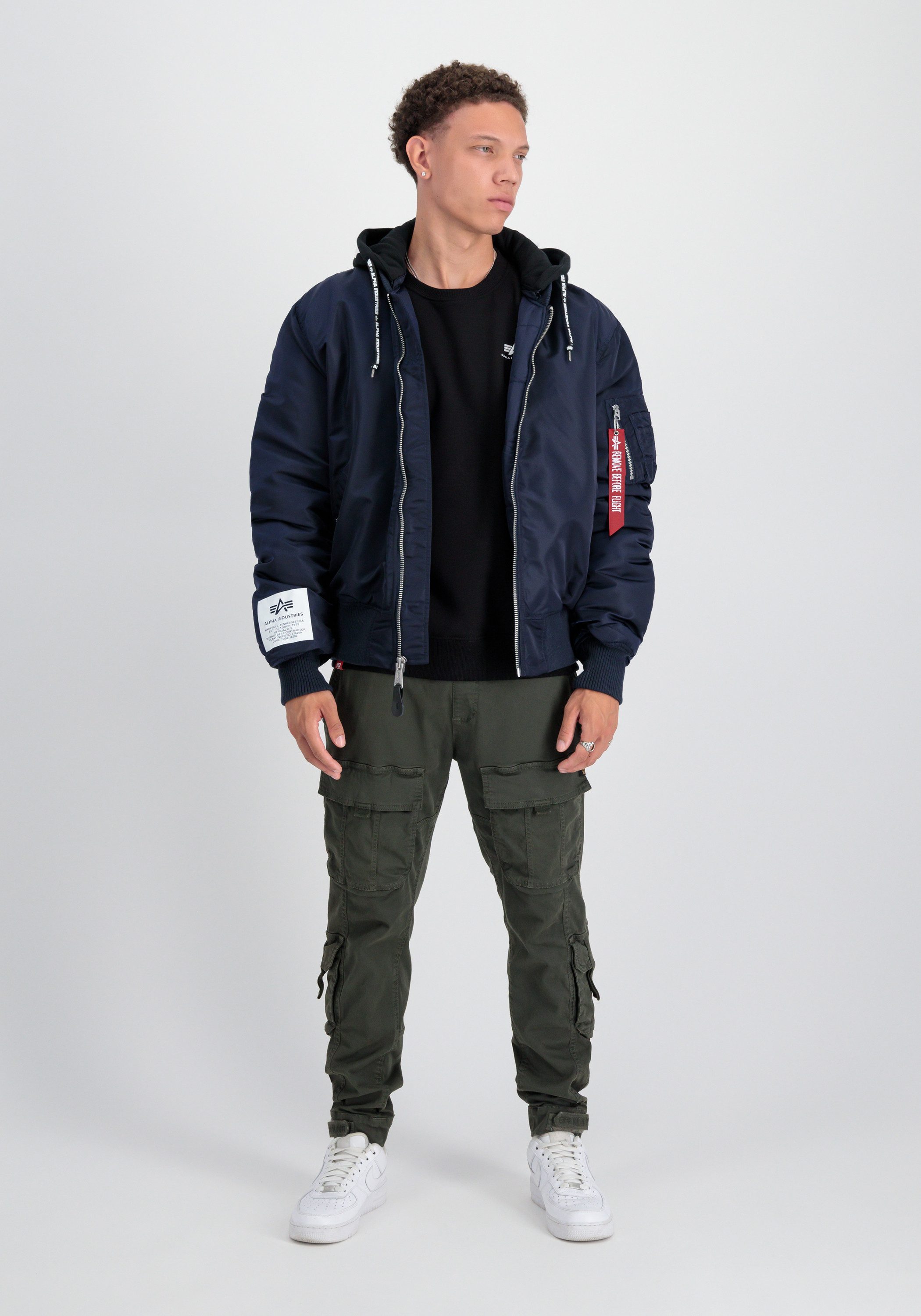 Alpha Industries Bomberjack MA-1 Zip Hood Print
