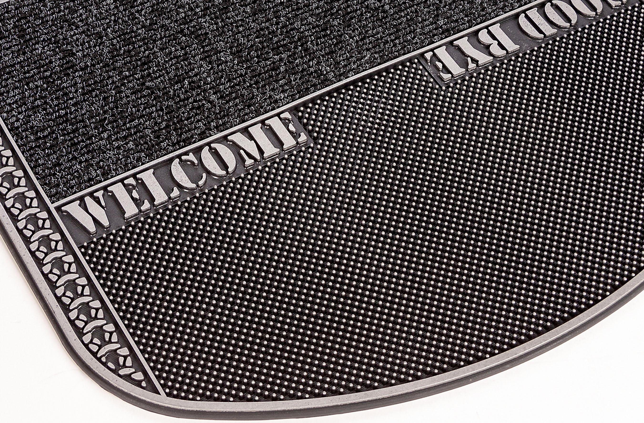 Home2Fashion Mat TC Clean In & Out Vuilafstotende mat, met tekst, robuust, geschikt voor binnen en buiten