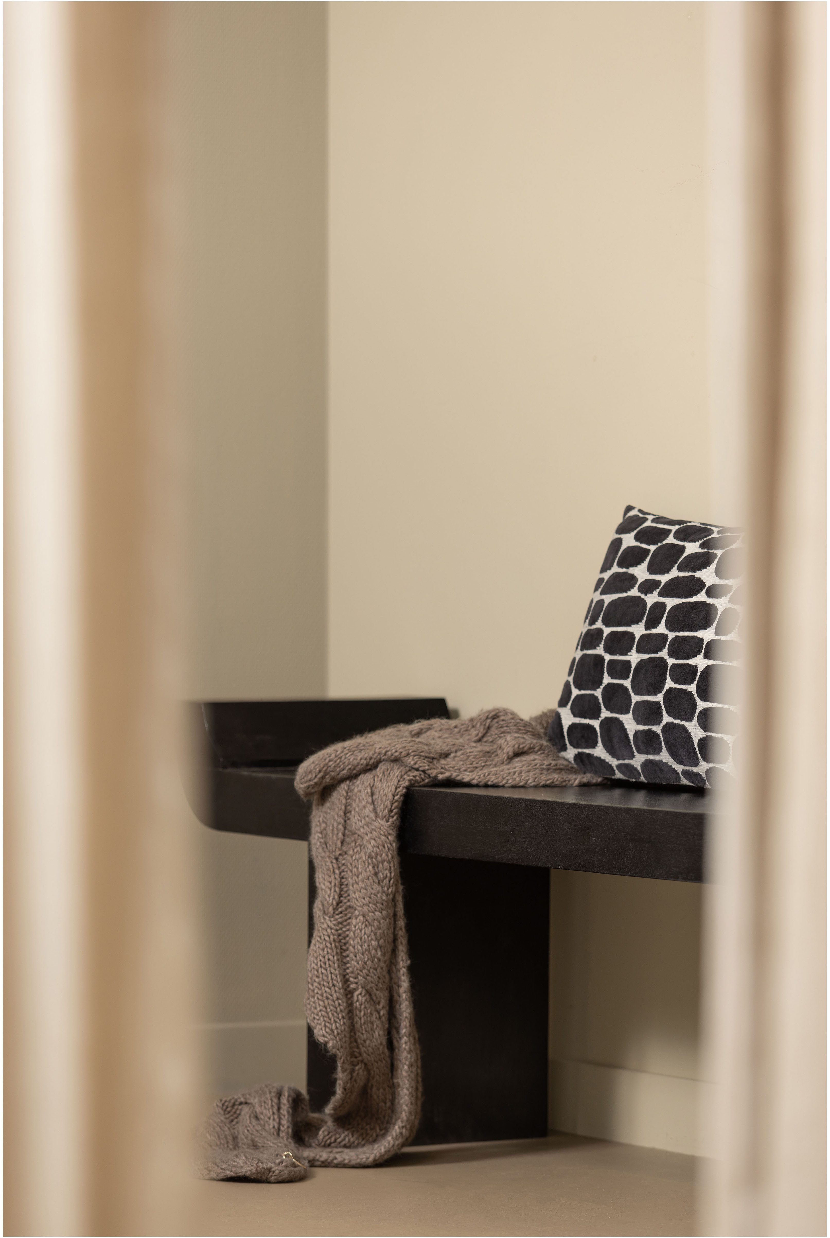 WOOOD Bank Lox Bank, met fineerlaag, H 35 cm x B 183 cm