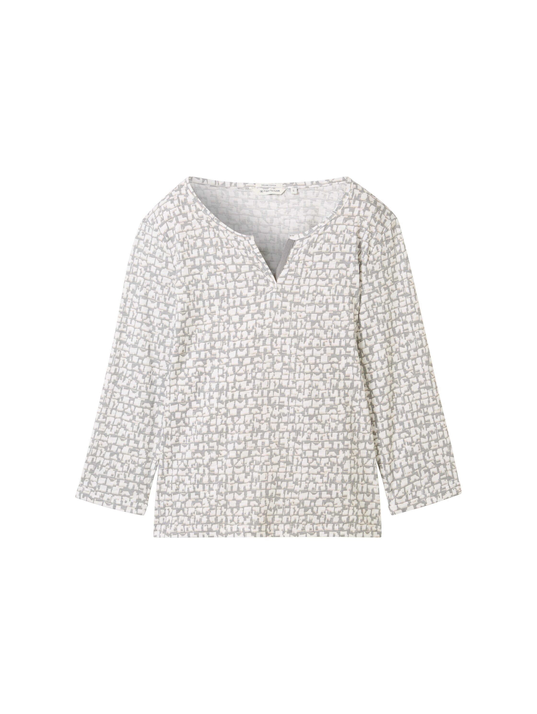 Tom Tailor Henleyshirt met print all-over