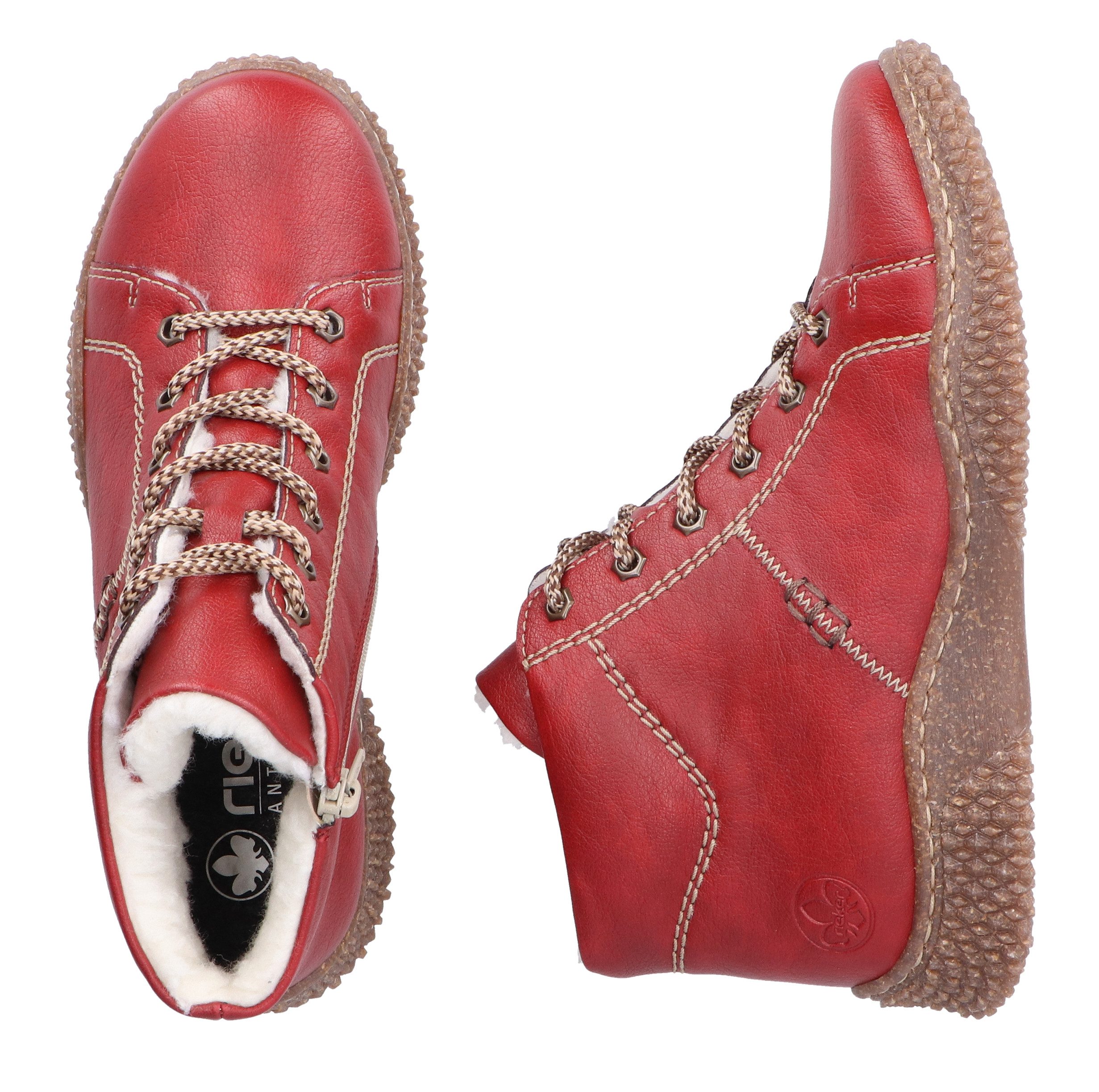 Rieker Winterlaarzen , veterschoenen, enkellaars, high top sneaker met binnenrits