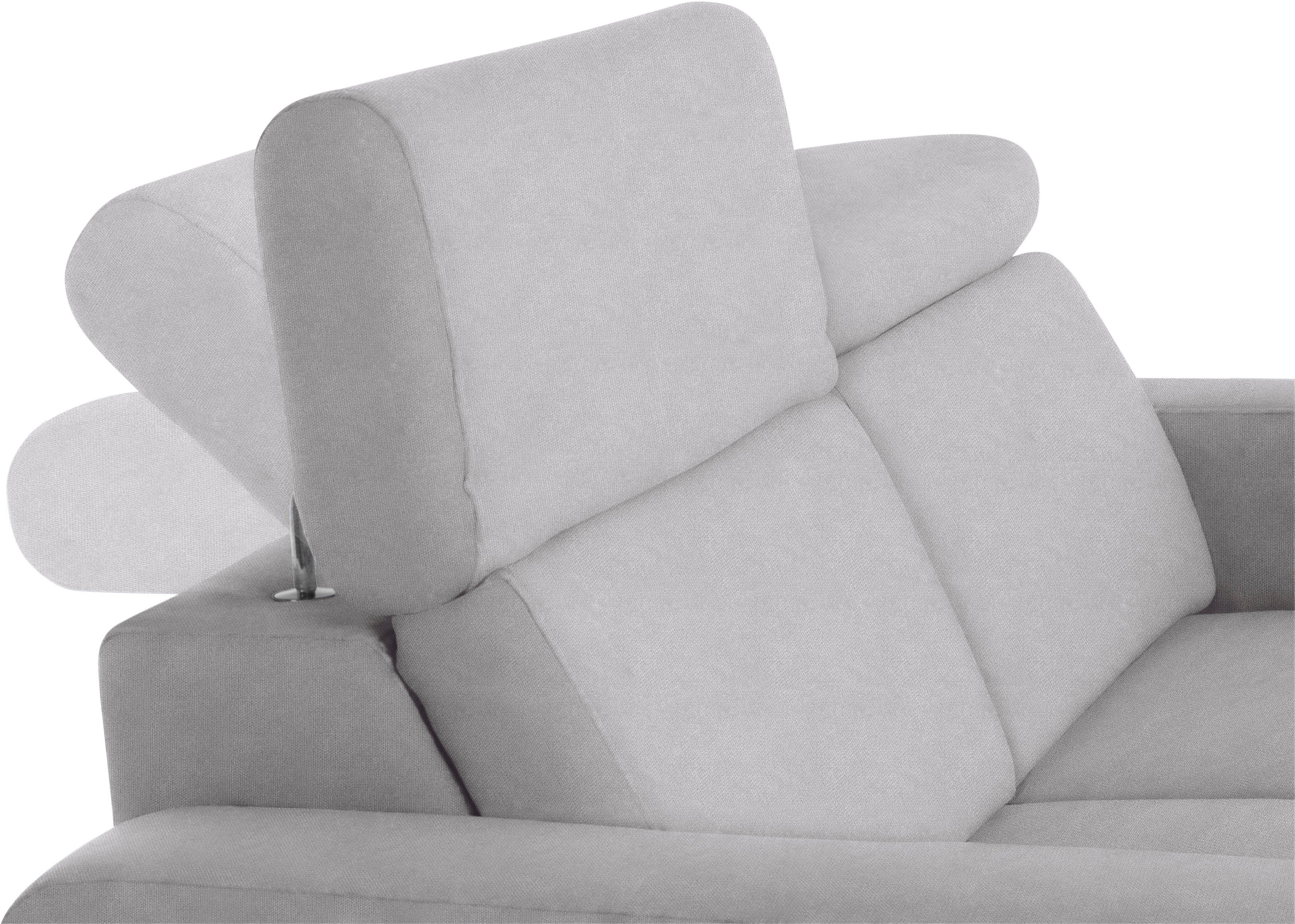 sit&more 2,5-zitsbank Bologna met verstelbare hoofdsteun en binnenvering